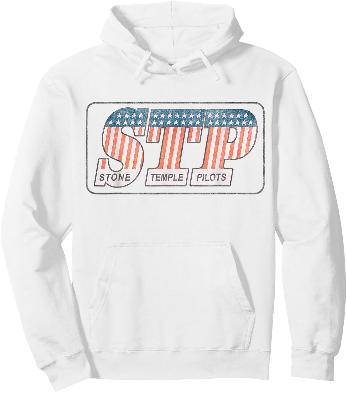 Stone Temple Pilots - Stars and Stripes , white, S Hoodie - Hoodie | White