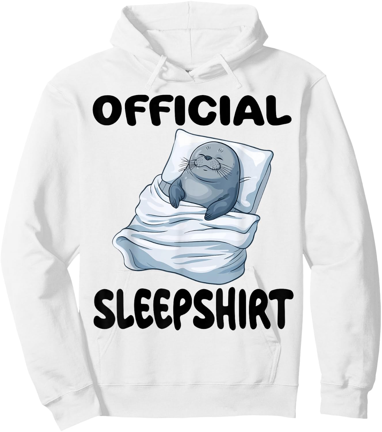 Seal Official Sleepshirt Pajamas Nightgown Hoodie - Hoodie | White