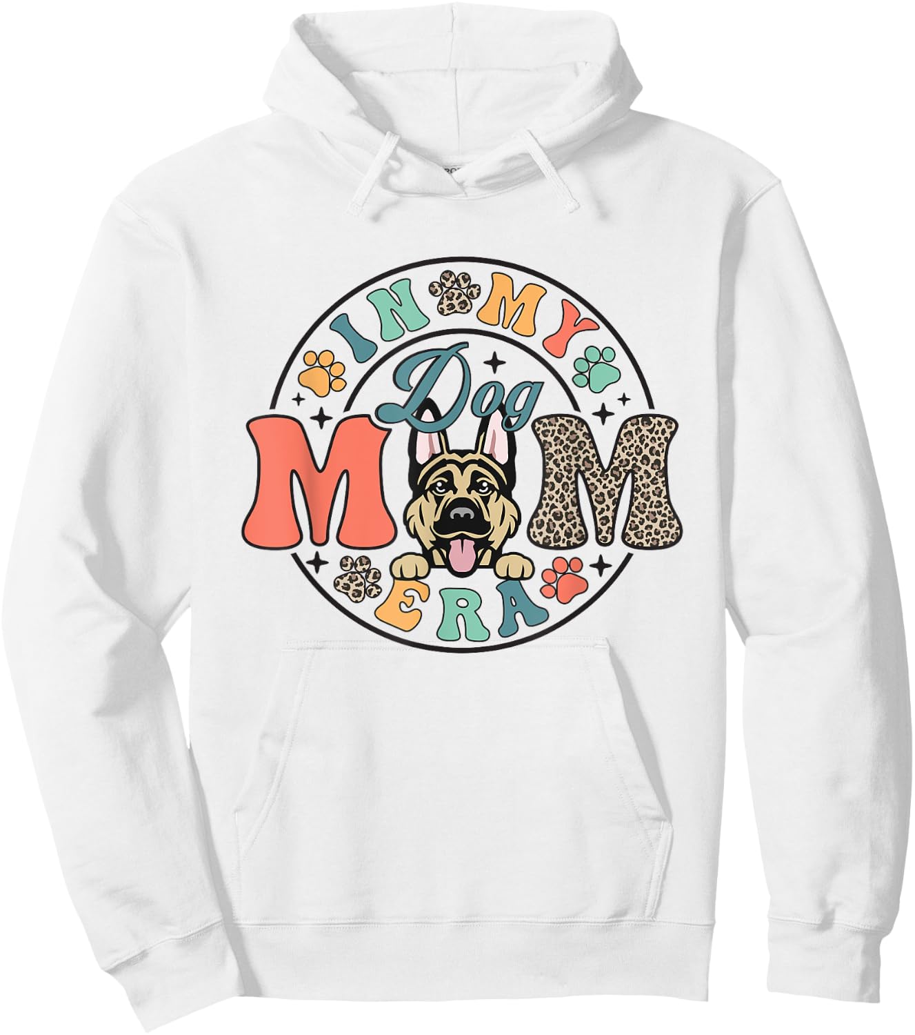 German Shepherd Dog In My Dog Mom Era Mothers Day Hoodie - Hoodie | White