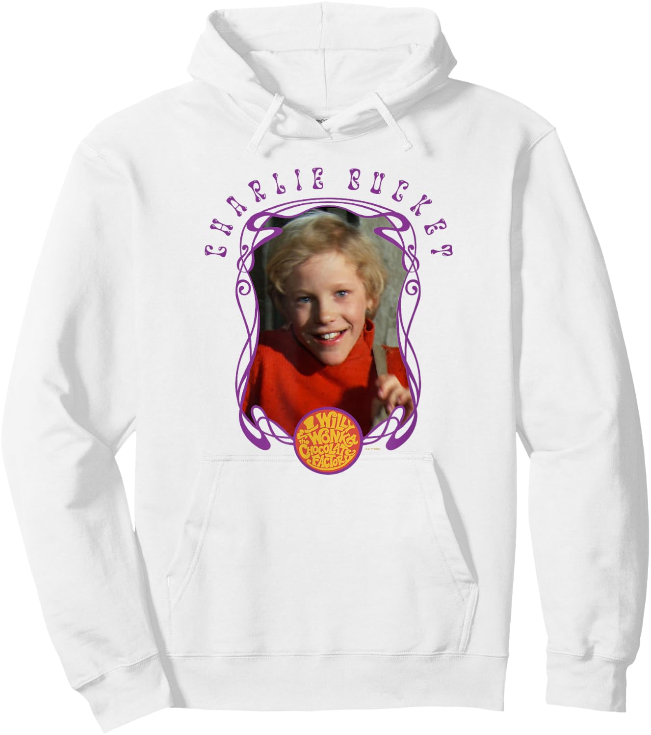 Willy Wonka And The Chocolate Factory Charlie Bucket Frame Hoodie - Hoodie | White