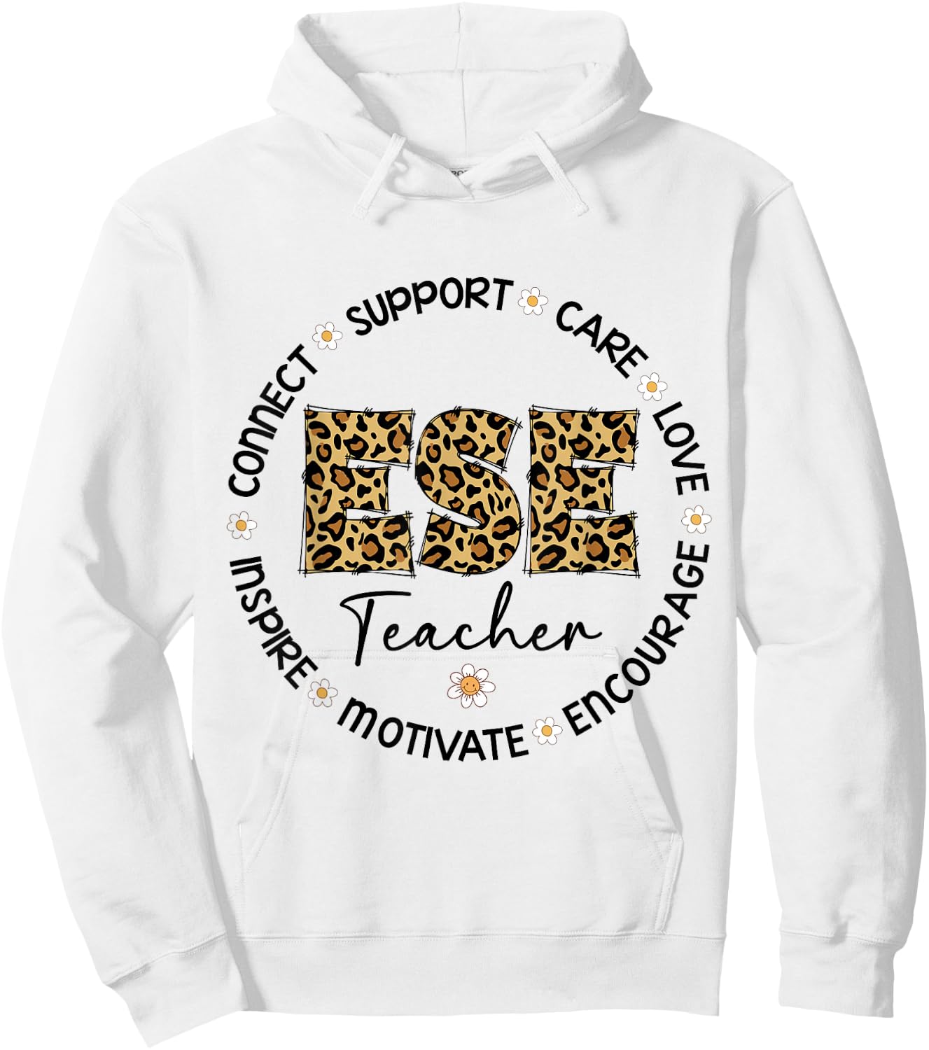 Leopard ESE Teacher Appreciation Week back to school Hoodie - Hoodie | White