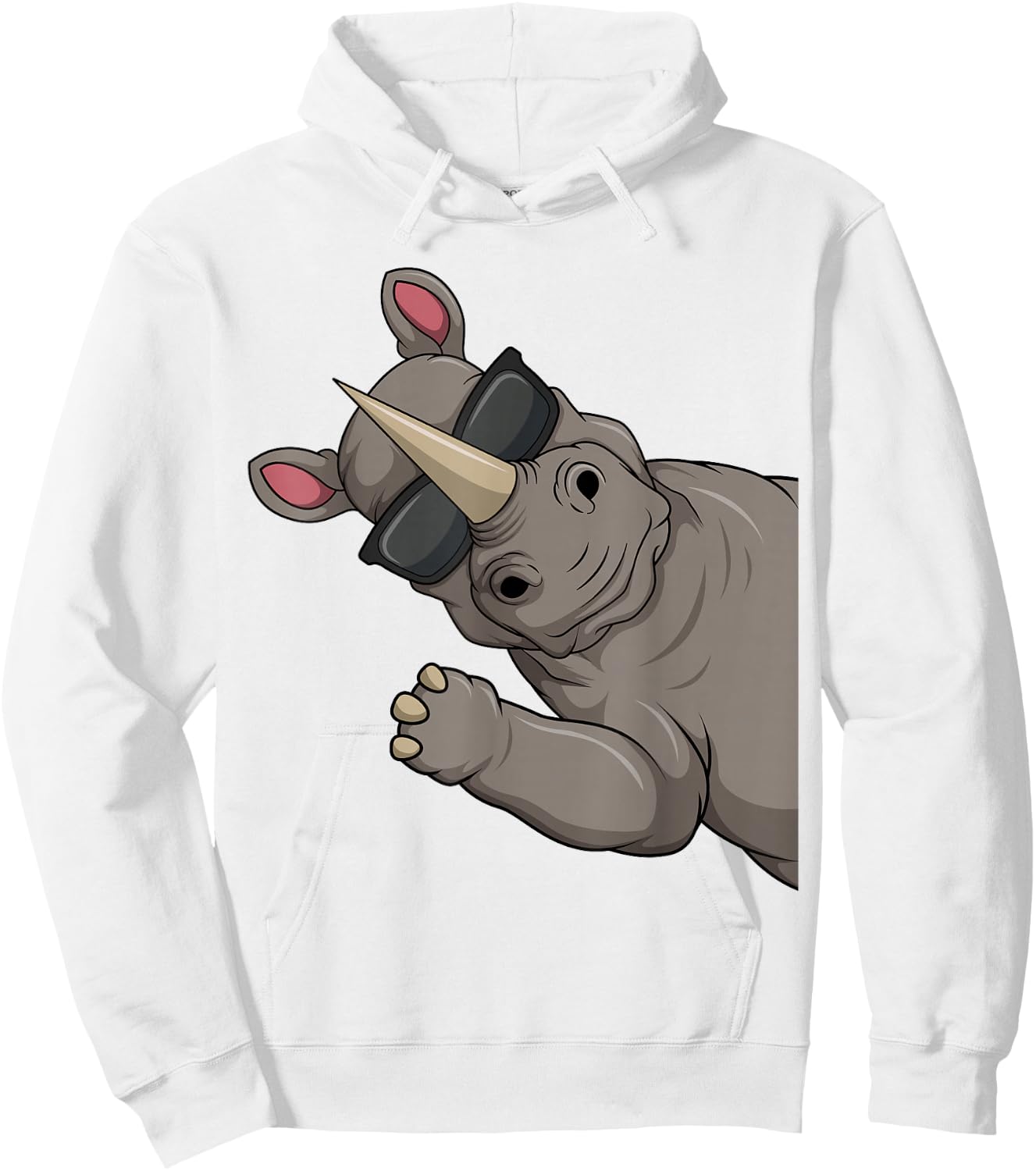 Rhino Children's Boys' Women's , White Hoodie - Hoodie | White