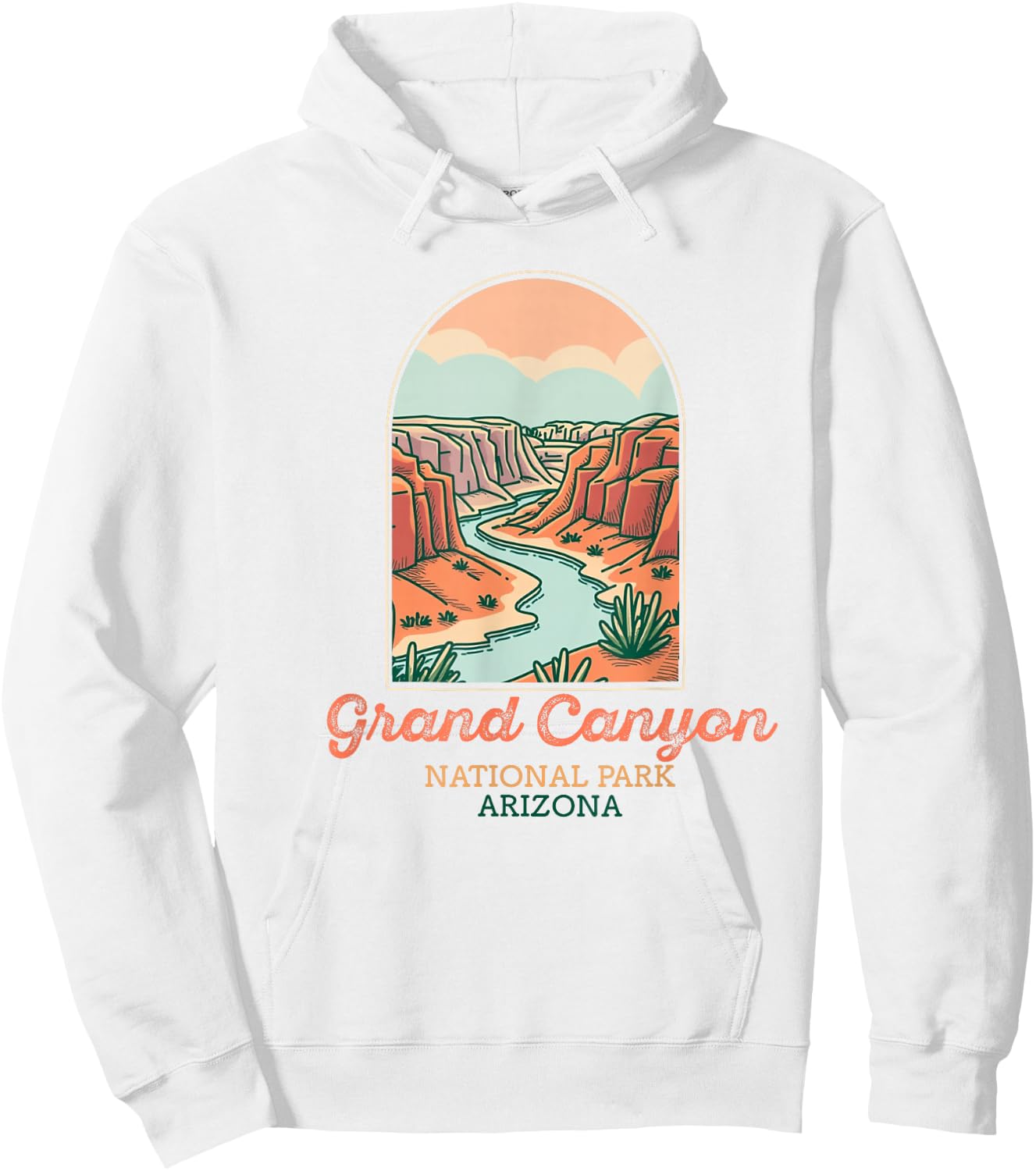 Grand Canyon National Park Souvenir Arizona Hommes Femmes Hoodie - Hoodie | White