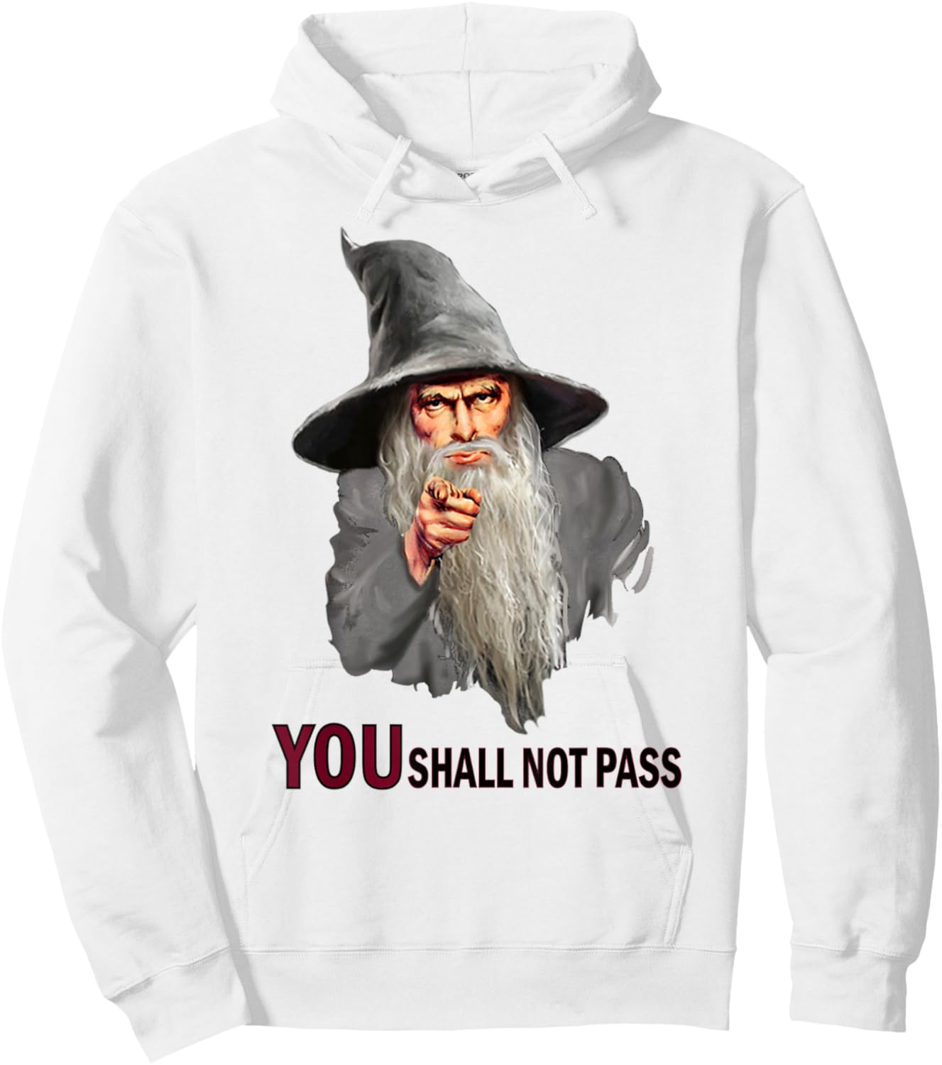 You Shall Not Pass Wizard Shirt Funny Uncle Sam Hoodie - Hoodie | White
