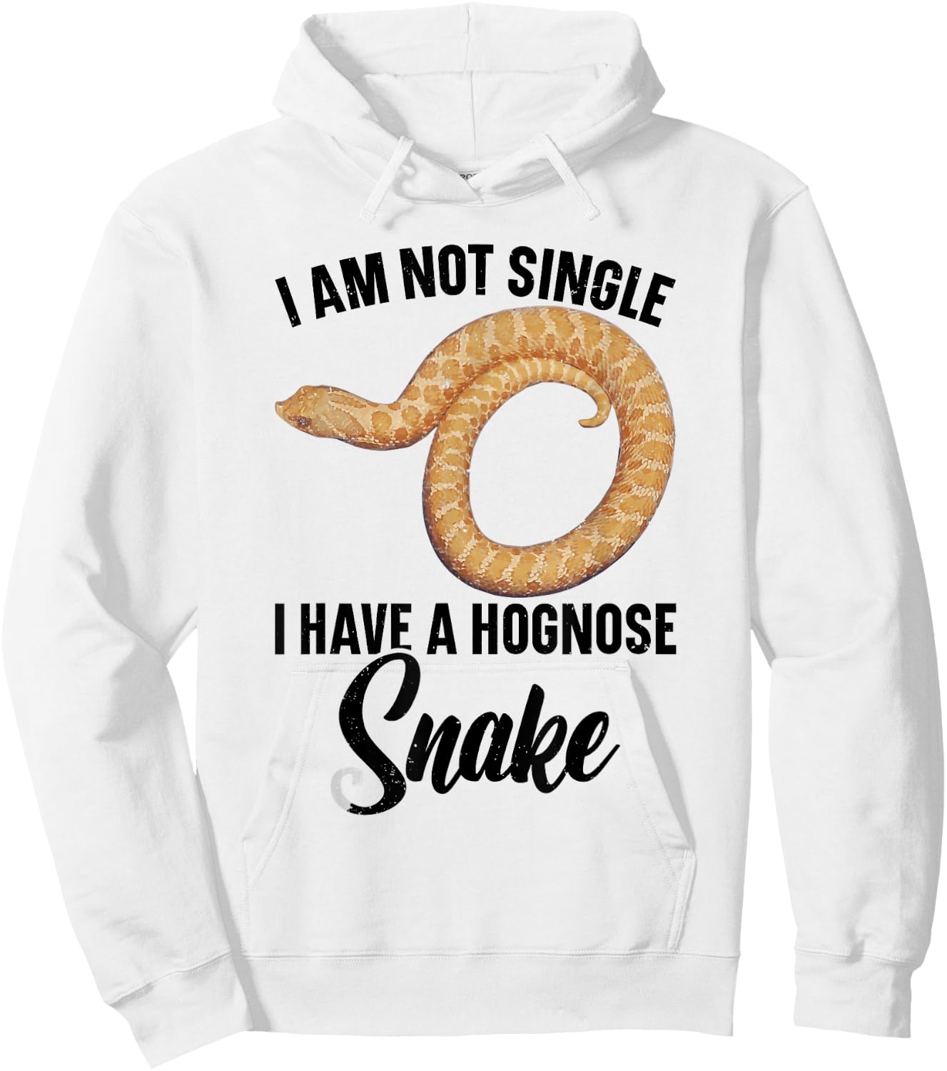 Hognose Snake Plush Hognose Snake Hide Hognose Snake Hoodie - Hoodie | White