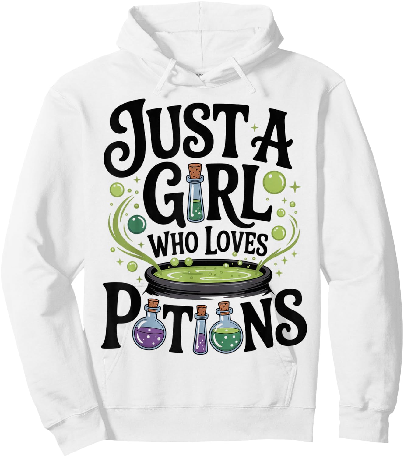 Witch Spells Potion Just a Girl Who Loves Potions Wiccan Hoodie - Hoodie | White