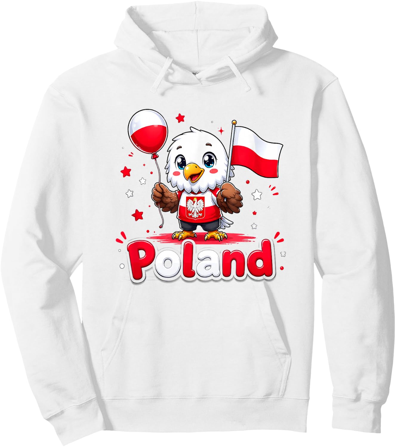 Polen Kinder, Polnische Kleidung, Polen Shirt für Mädchen Hoodie - Hoodie | White