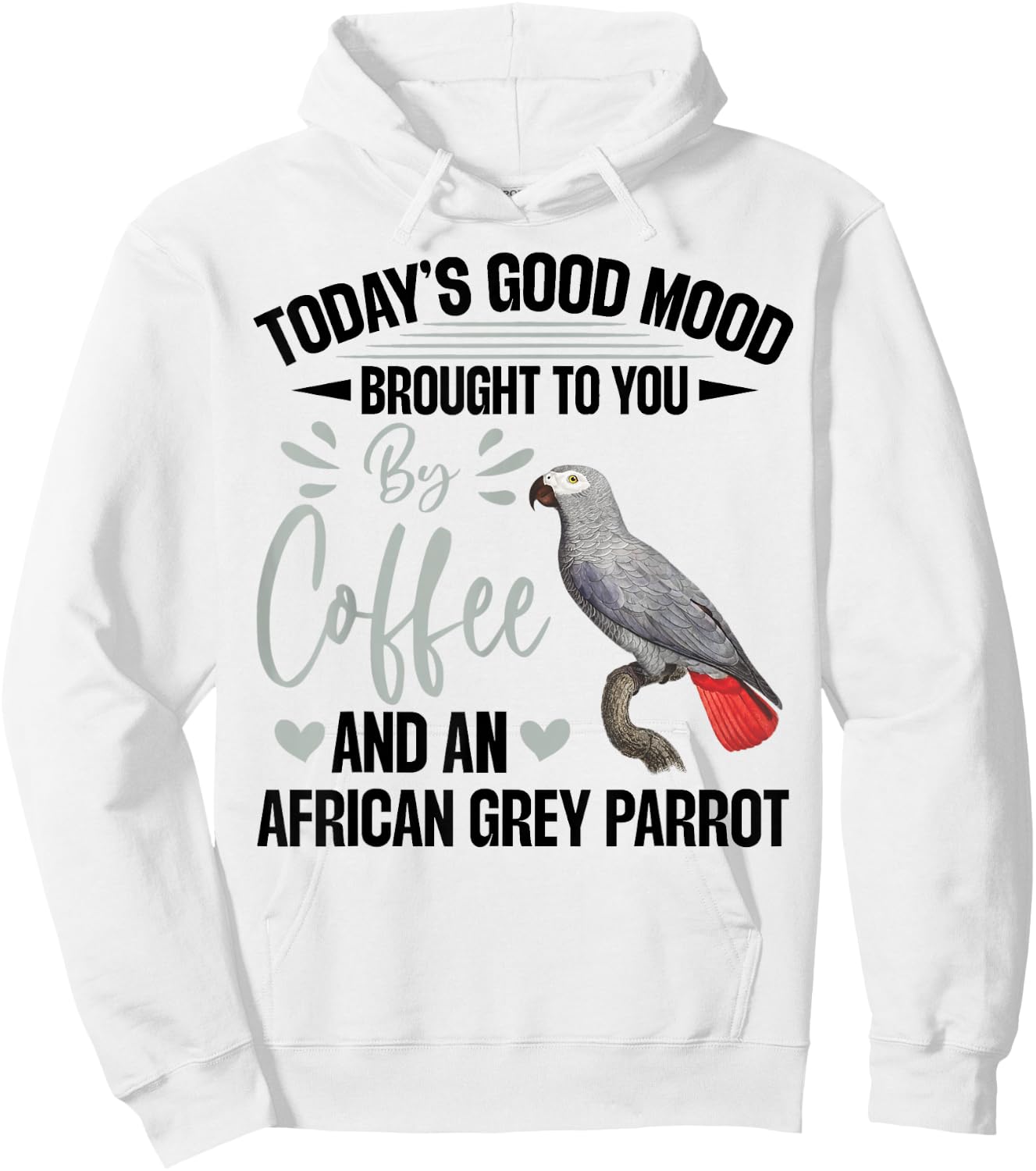 African Grey Parrot Toys African Grey Parrot Owner Parrot Hoodie - Hoodie | White