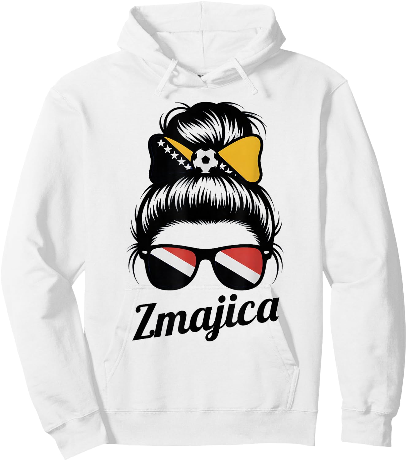 Proud ZMAJICA Bosnian Zmajice Girl Game Day Hajmo Bosno Mom Hoodie - Hoodie | White