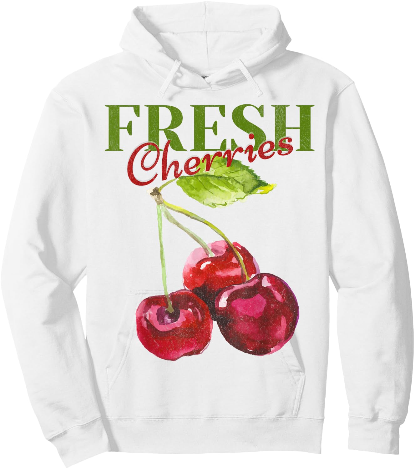 Fresh Cherries Homestead Homegrown Farmhouse Farmer Hoodie - Hoodie | White