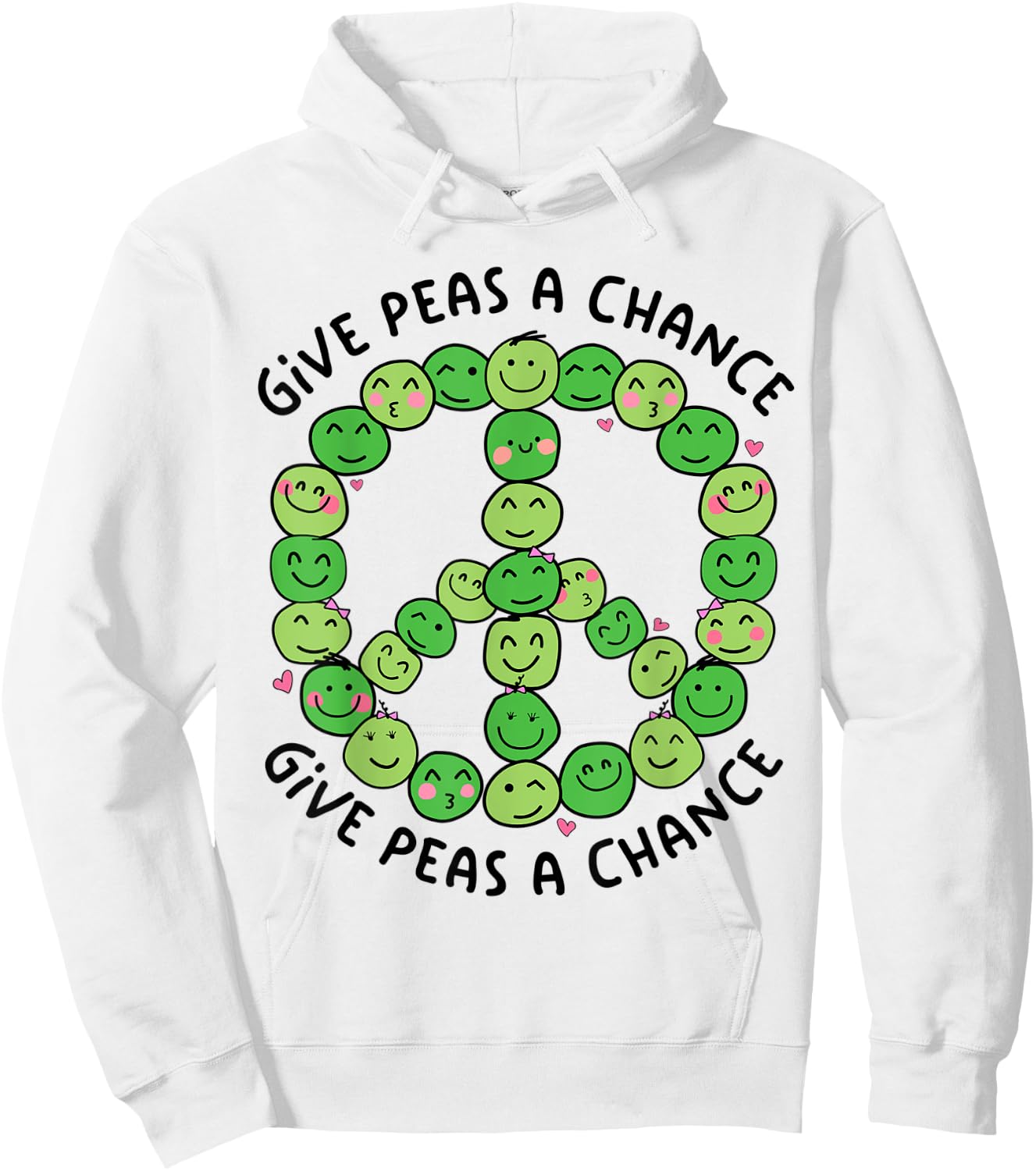 Give Peas A Chance Hoodie - Hoodie | White