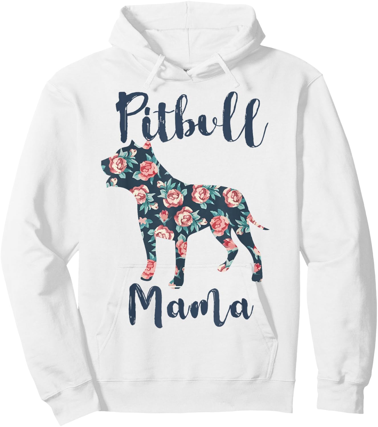 Pitbull Mama Shirt Women Pittie Mom Pibble Mother Day Gift Hoodie - Hoodie | White