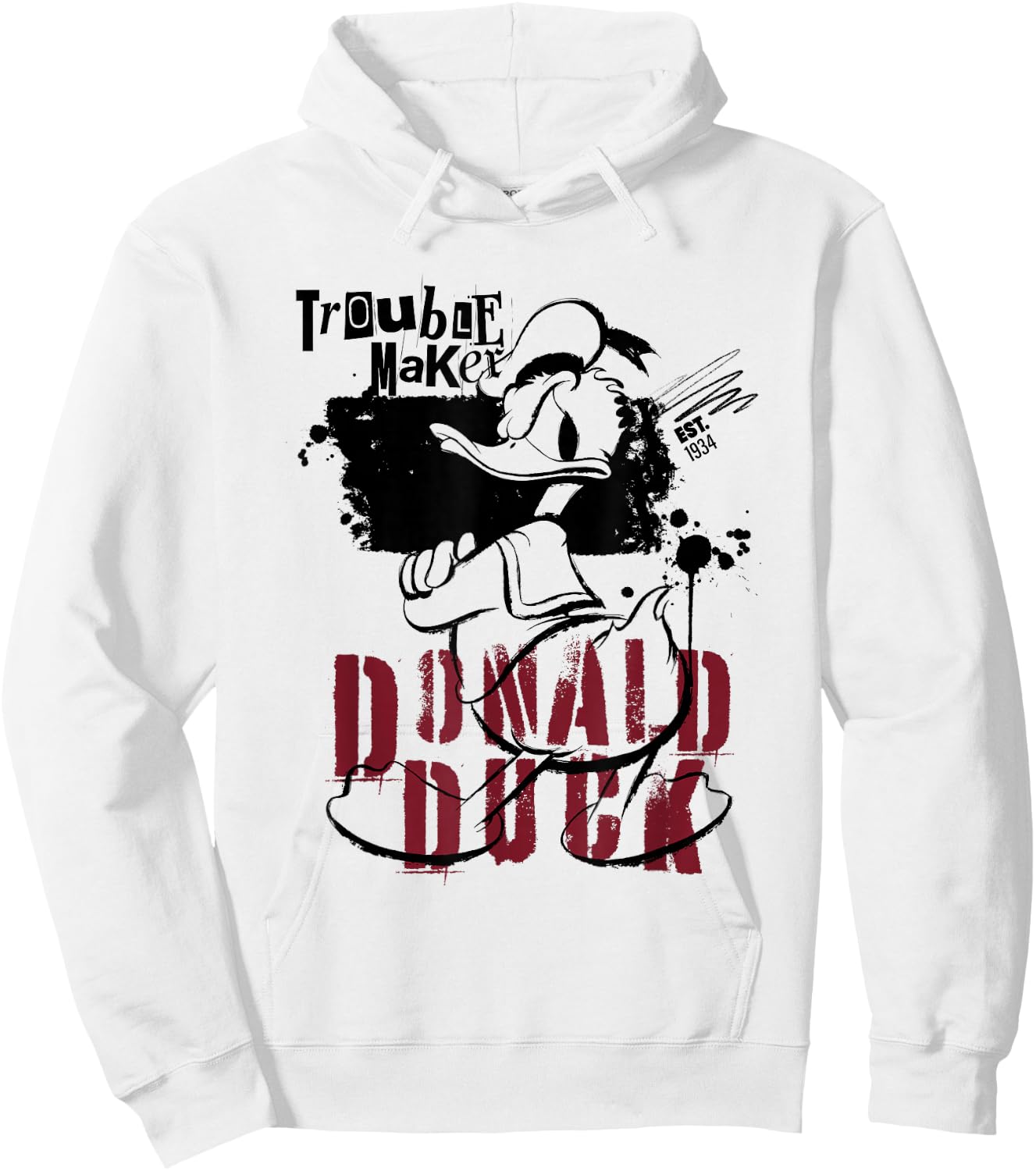 Donald Duck Trouble Maker Hoodie - Hoodie | White