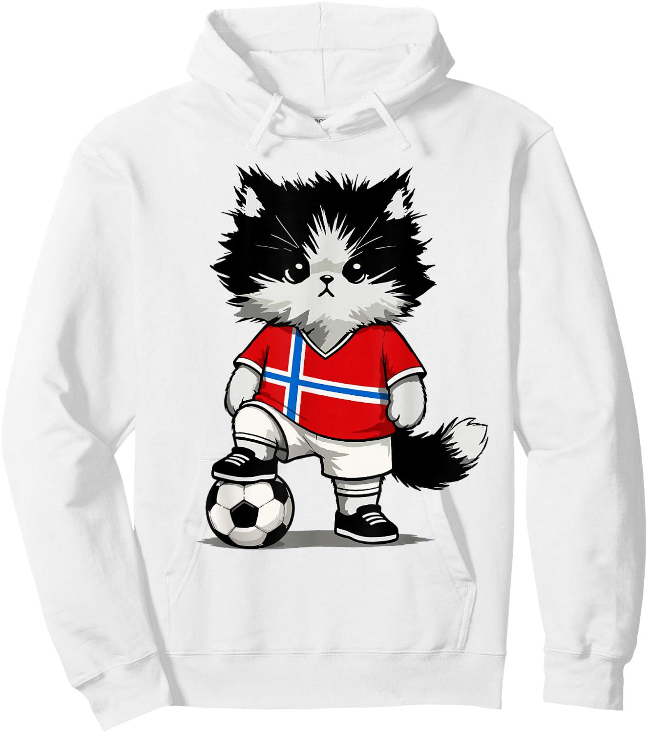Norwegian Flag Men Women Kids Norway Hoodie - Hoodie | White
