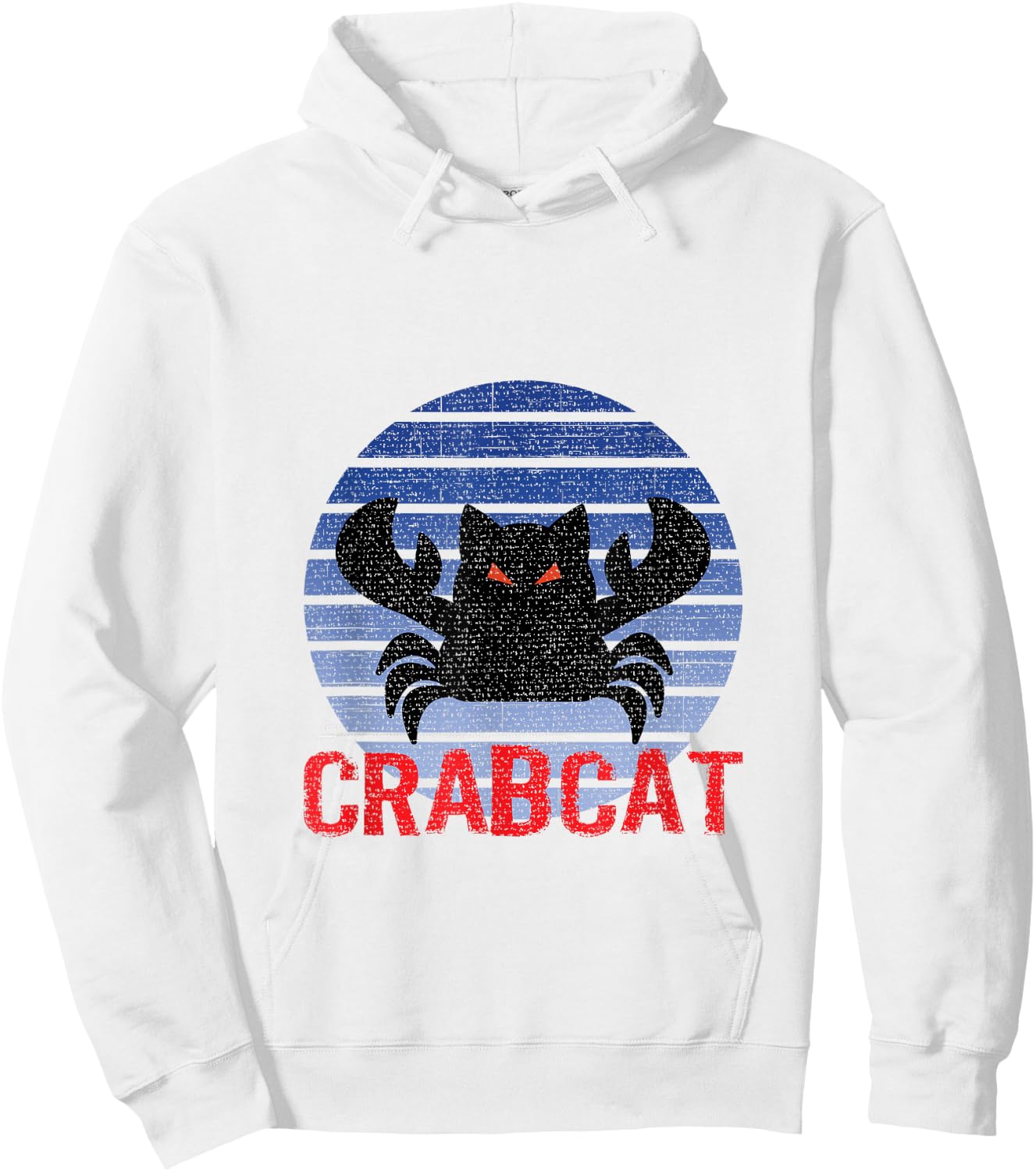 Fear the Crabcat - Funny Cryptid Cryptozoology Vintage Men Women Kids Hoodie - Hoodie | White
