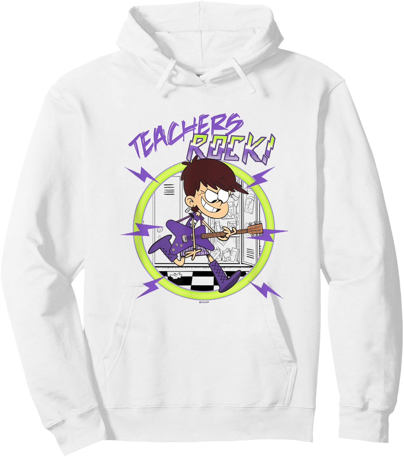 The Loud House Teachers Rock! Luna Loud Epic Portrait Hoodie - Hoodie | White