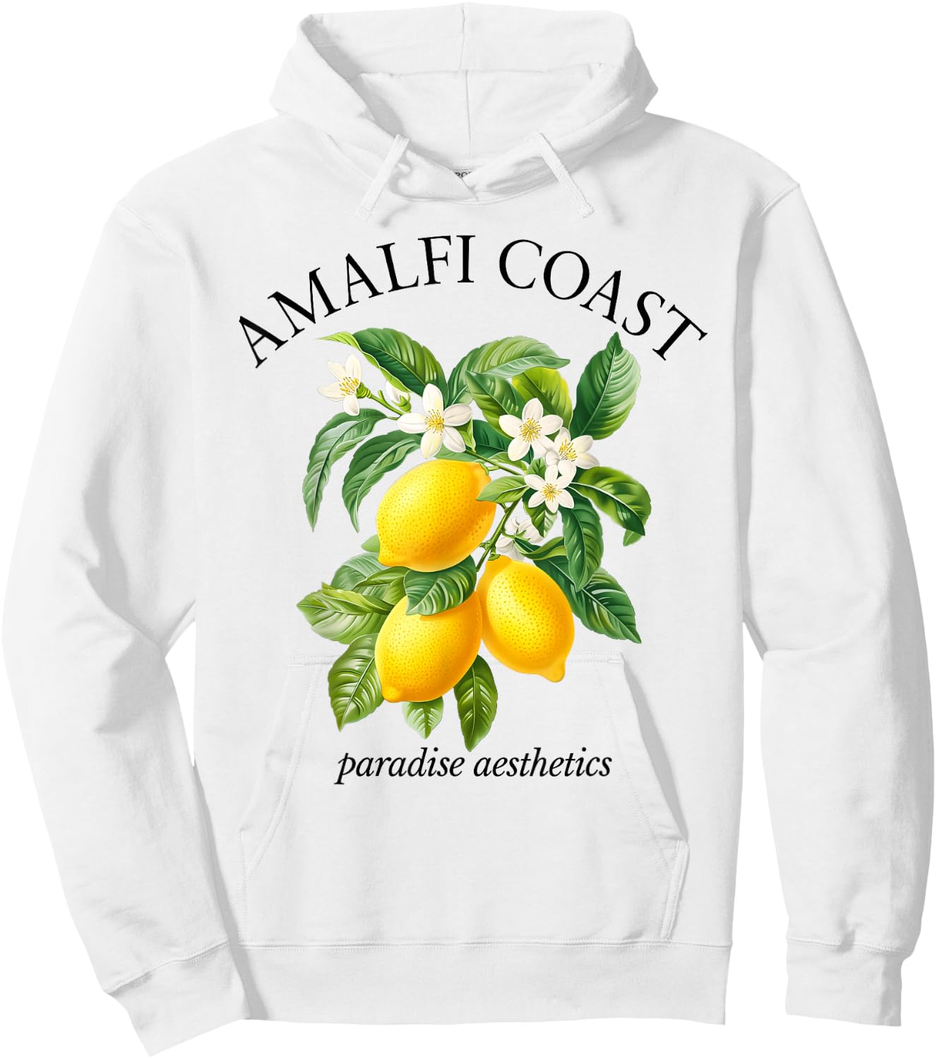Amalfi Coast X Lemons of the Amalfi Coast. Limoncello Spritz , White Hoodie - Hoodie | White