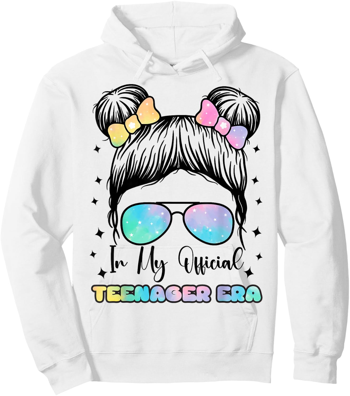 In My Official Teenager Era - 13th Birthday , gray Hoodie - Hoodie | White