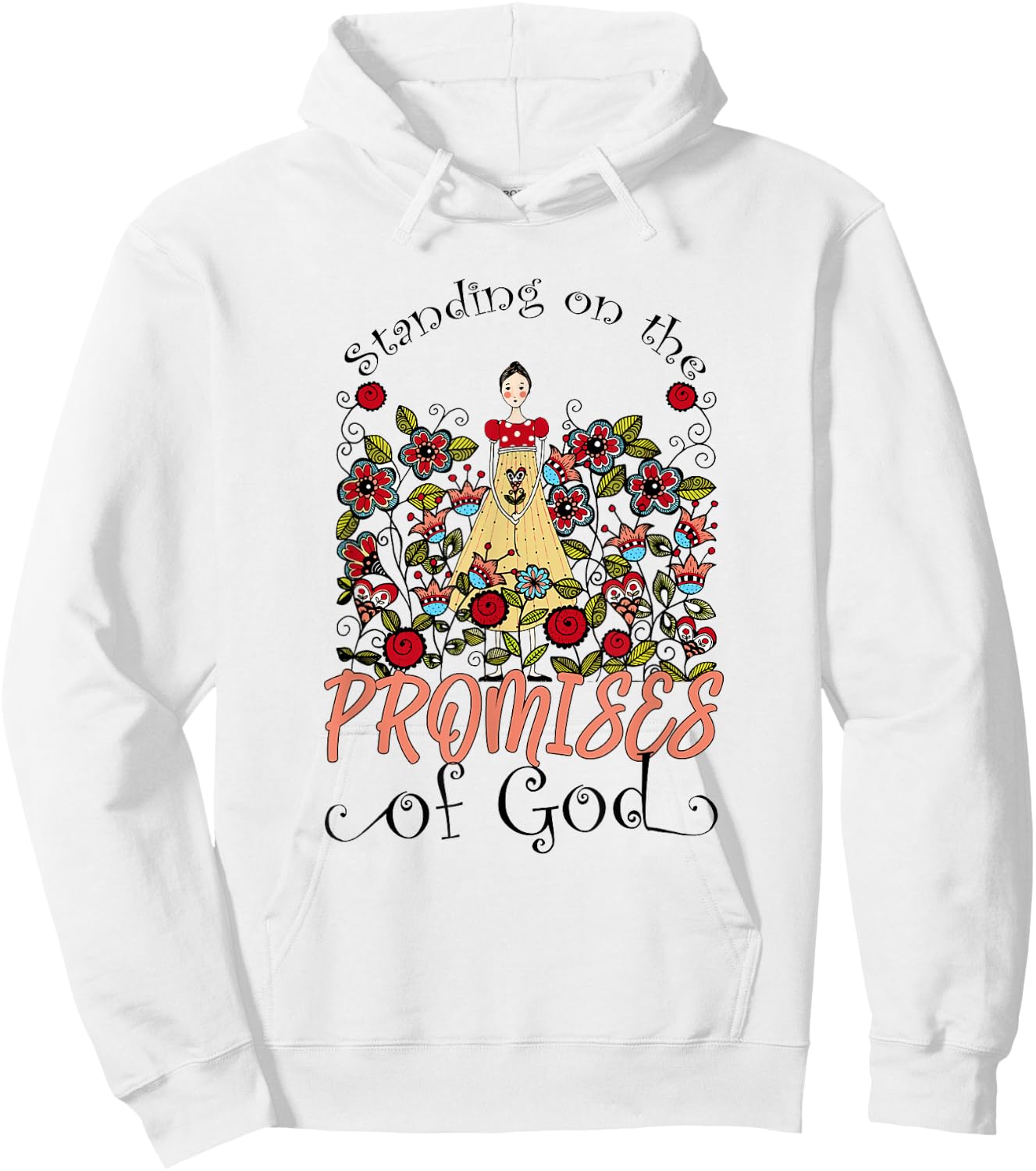 Standing On The Promises Of God Christian Faith Jesus God Hoodie - Hoodie | White