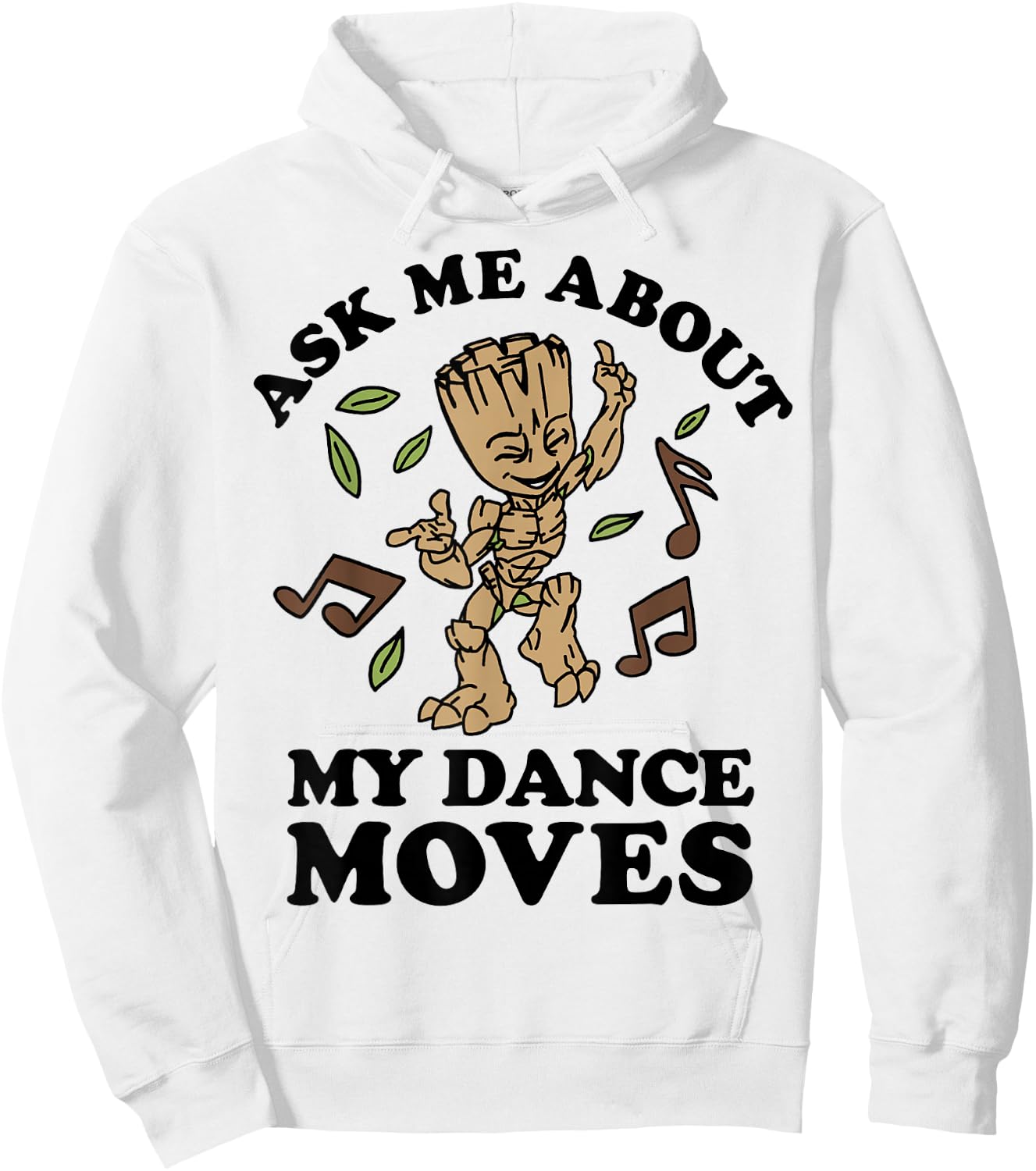 Marvel Guardians of The Galaxy Groot Ask Me About My Dance Small Hoodie - Hoodie | White