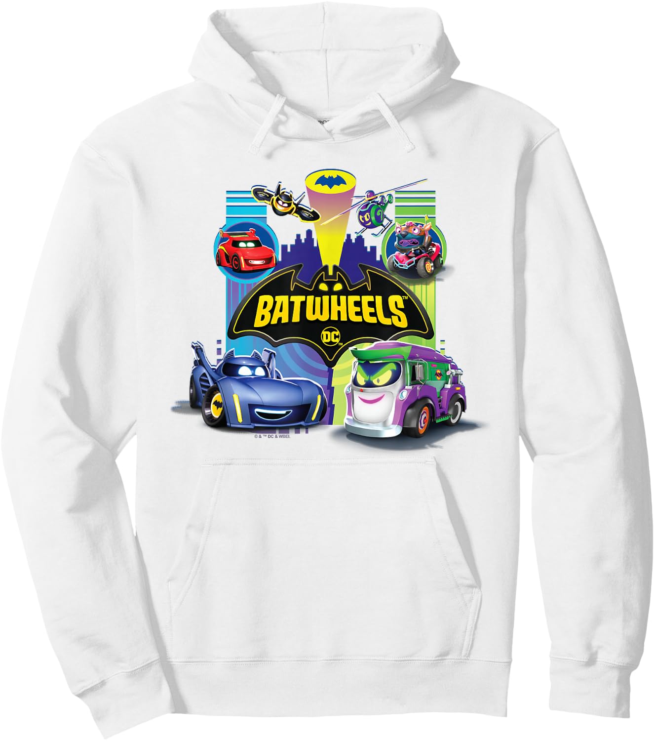 Batman Batwheels Team vs Team Hoodie - Hoodie | White