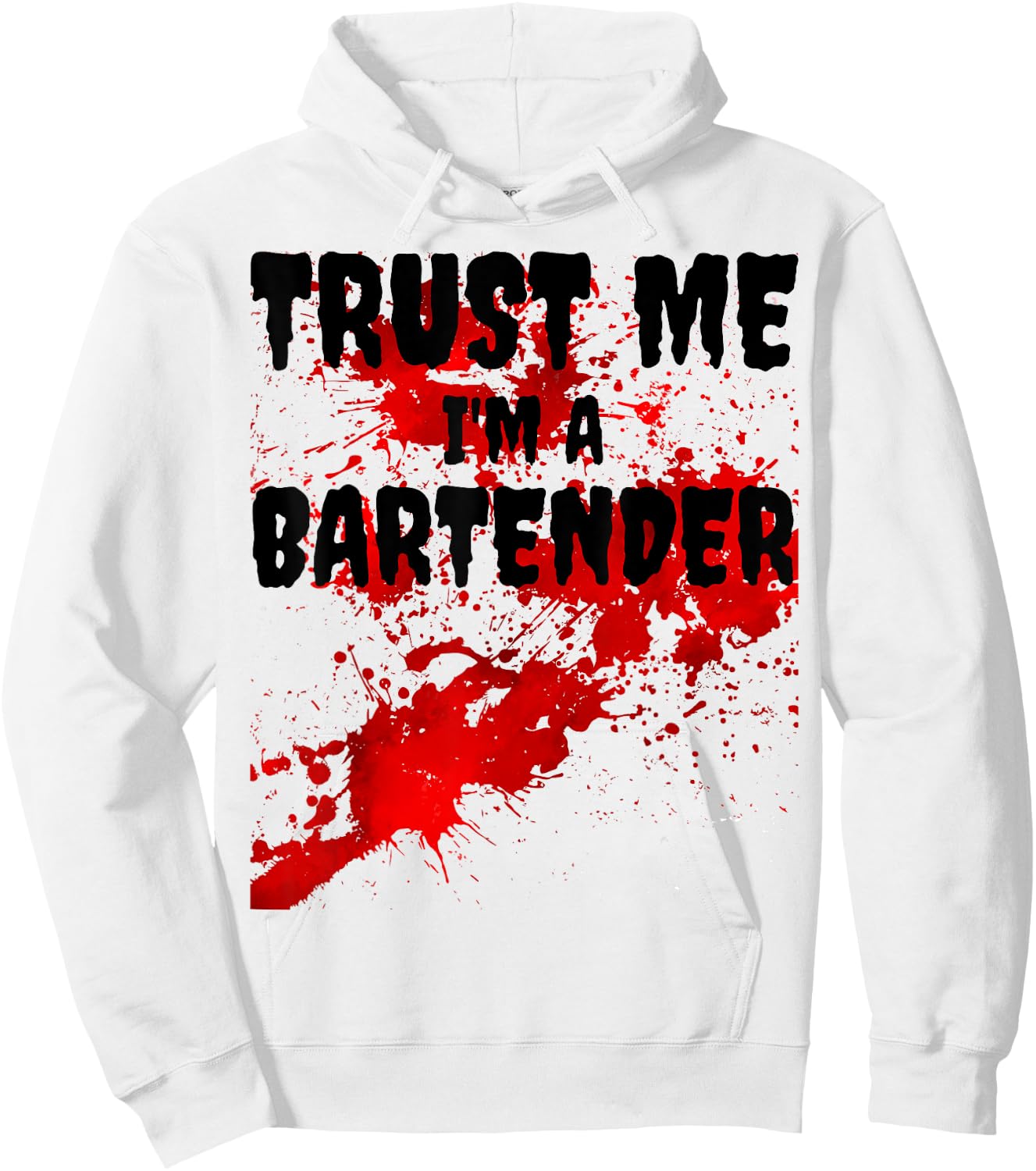 Bloody Trust Me I'M A Bartender Scary Halloween Hoodie - Hoodie | White