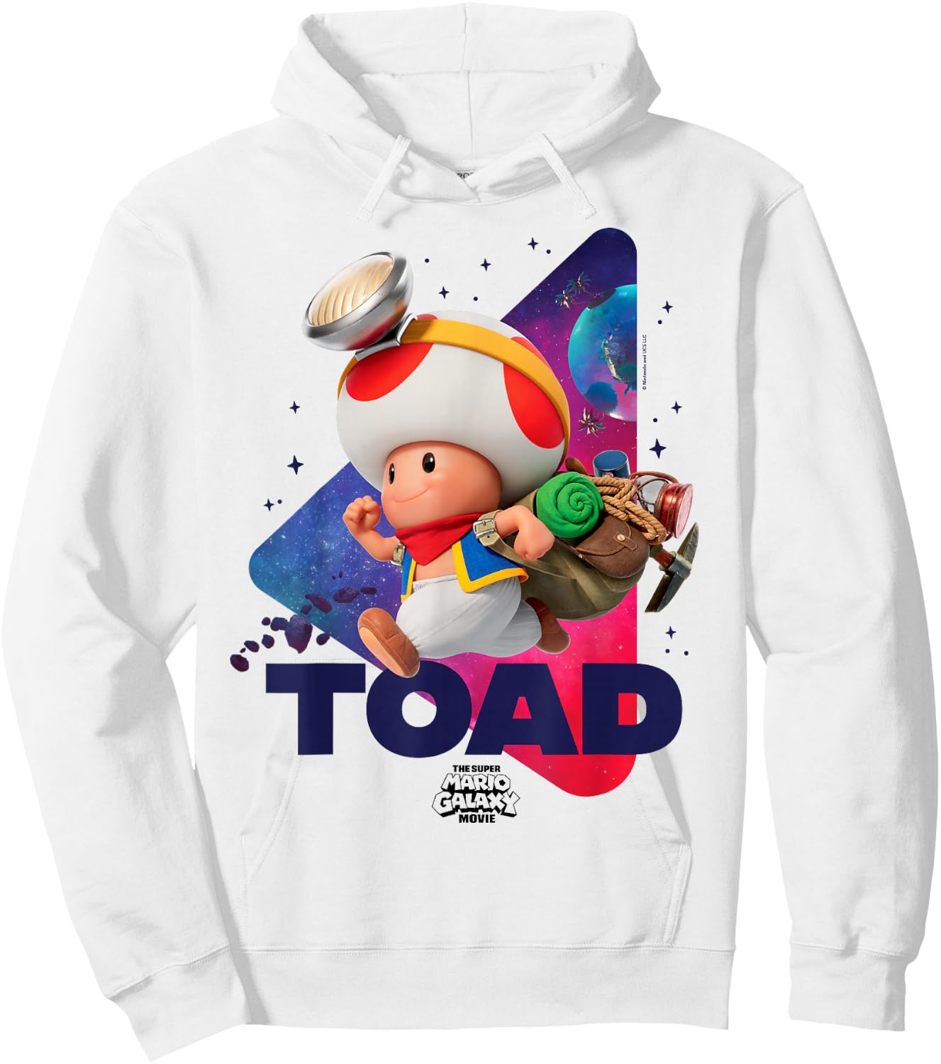 The Super Mario Galaxy Movie Toad Galaxy Run Hoodie - Hoodie | White