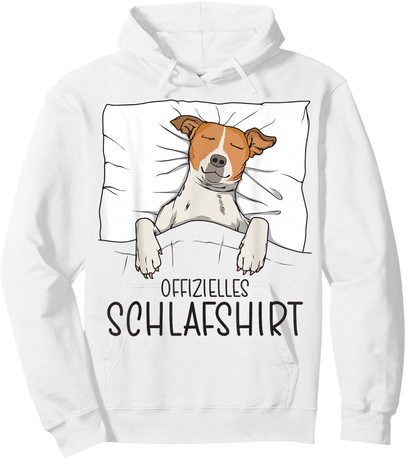 Official Jack Russel Terrier Dog Pyjamas, White Hoodie - Hoodie | White