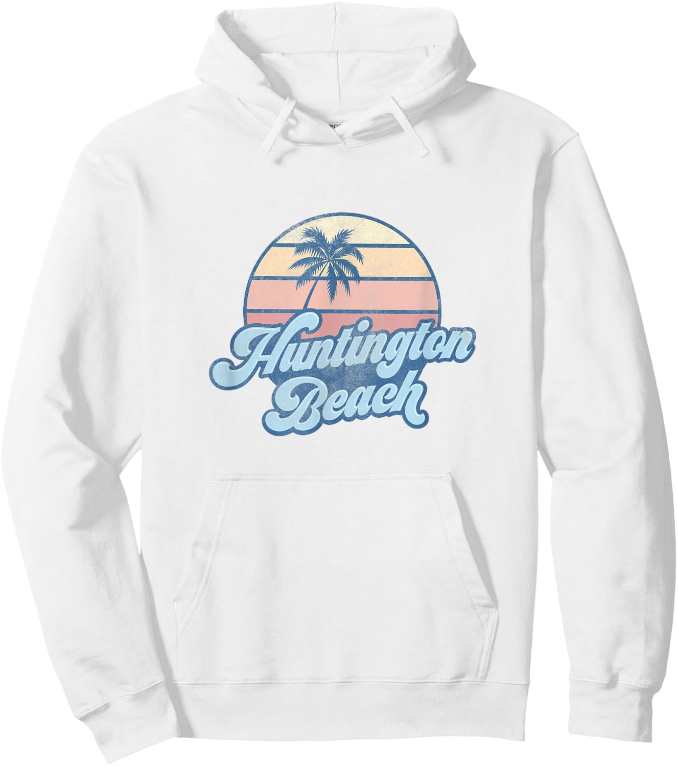 Huntington Beach California CA T Shirt Vintage 70s Surfer Women Girls Kids Hoodie - Hoodie | White