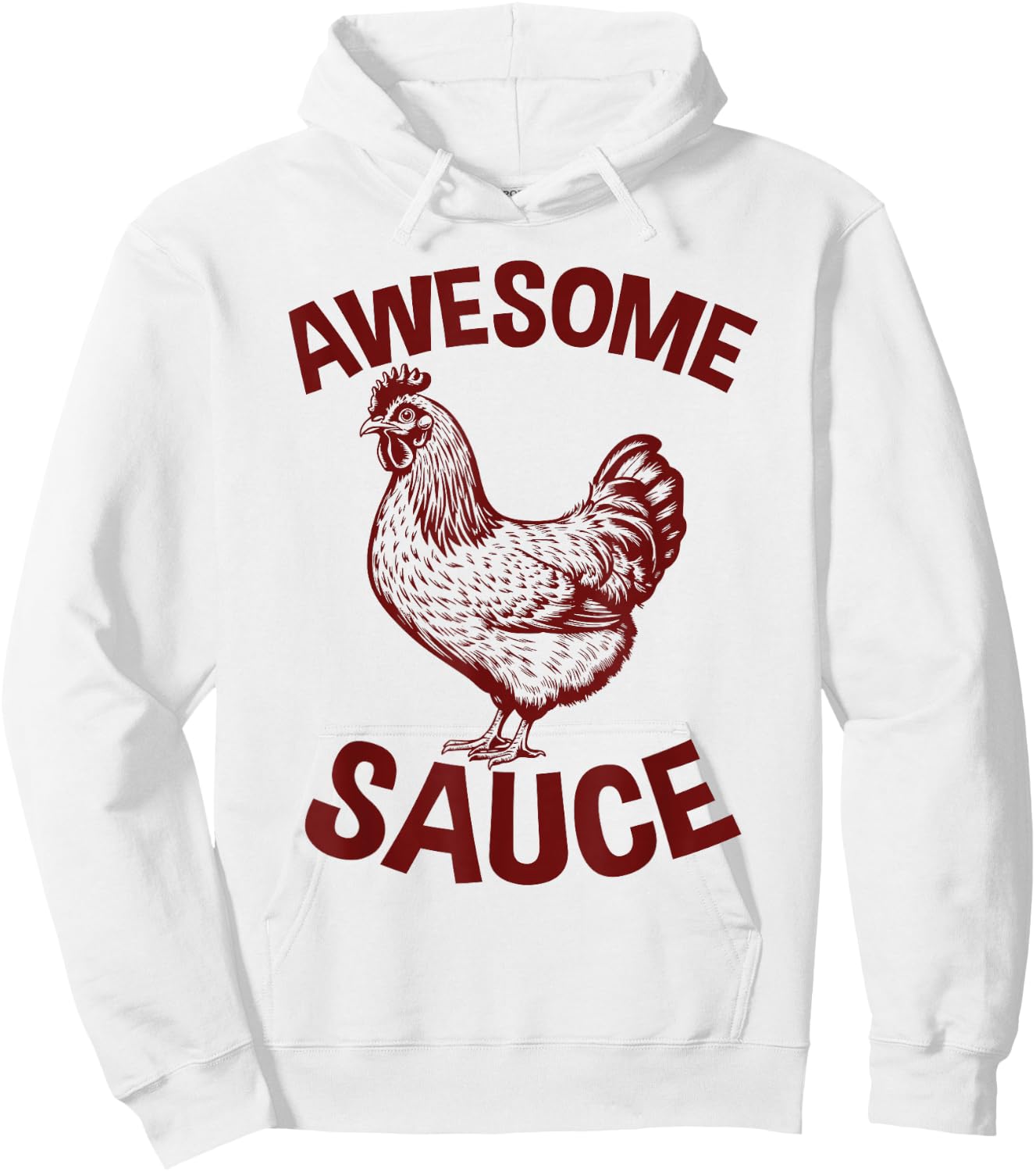 Awesome Sauces Rooster Sriracha Apparel Hot Hoodie - Hoodie | White