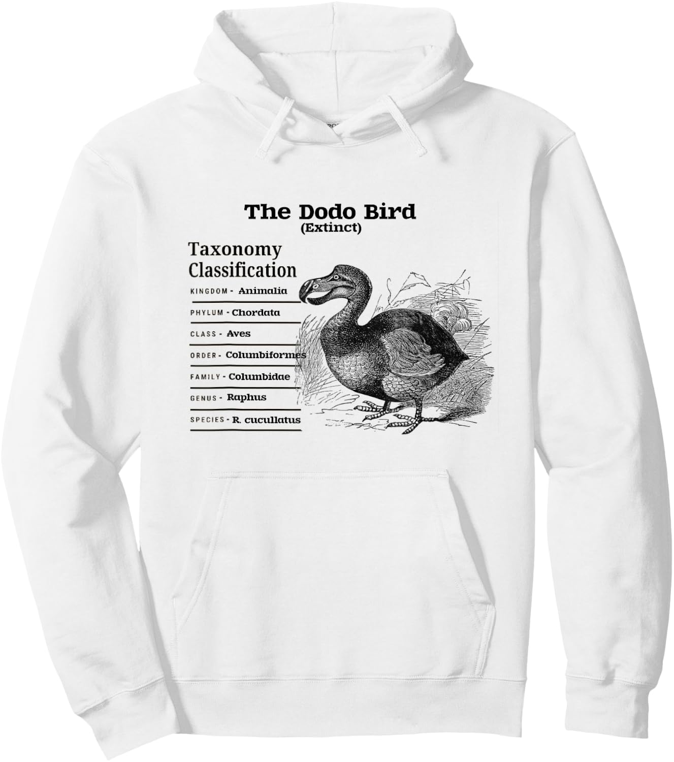 The Dodo Bird Taxonomy Classification Hoodie - Hoodie | White