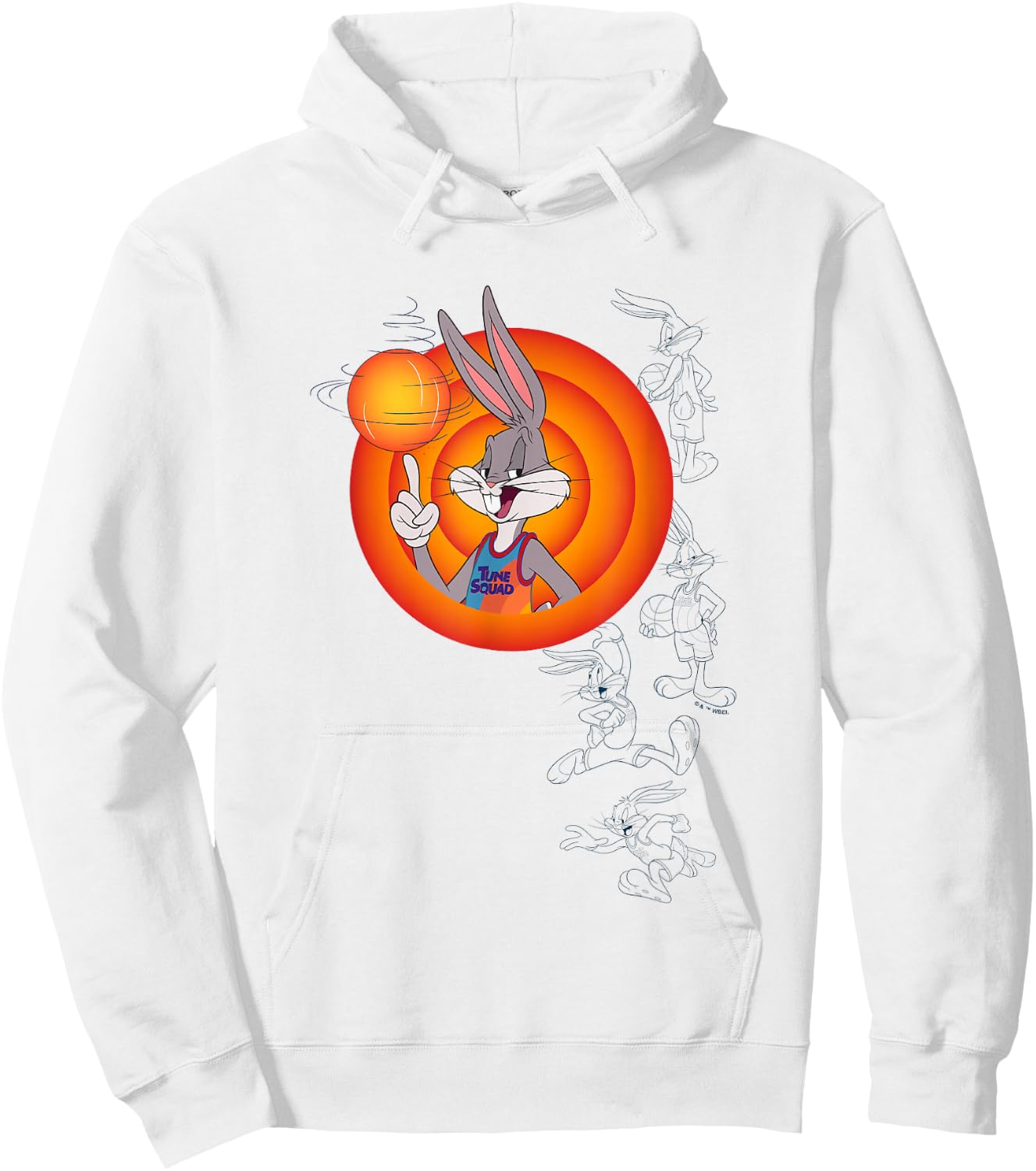 Space Jam: A New Legacy Best Player Bugs Bunny Chest Frame Hoodie - Hoodie | White
