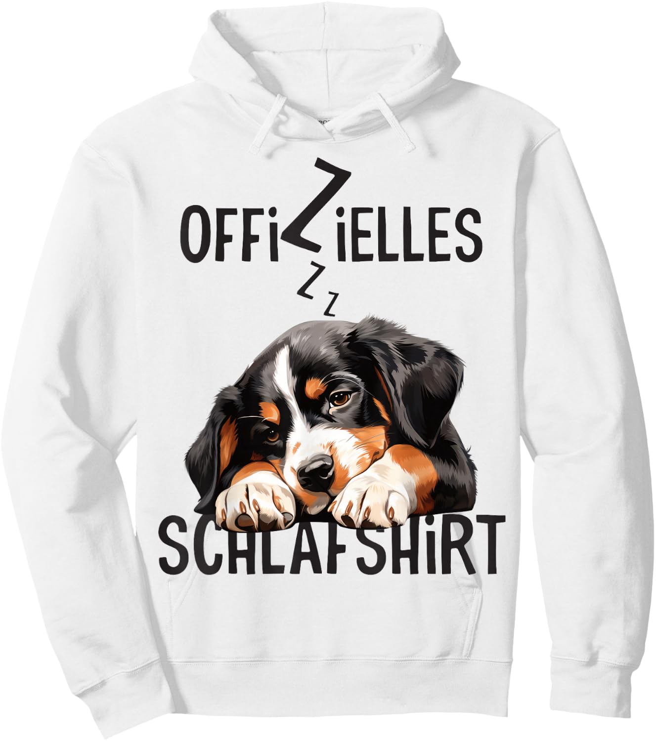 Offizielles Schlafshirt Entlebucher Sennenhund Hund Lustig Hoodie - Hoodie | White