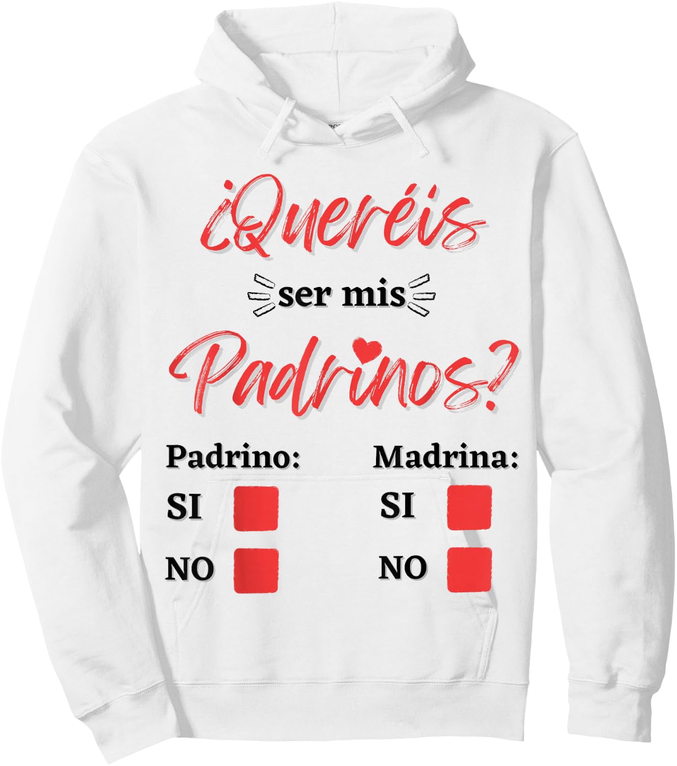 Want to be my Godparents and Godmothers Hoodie - Hoodie | White