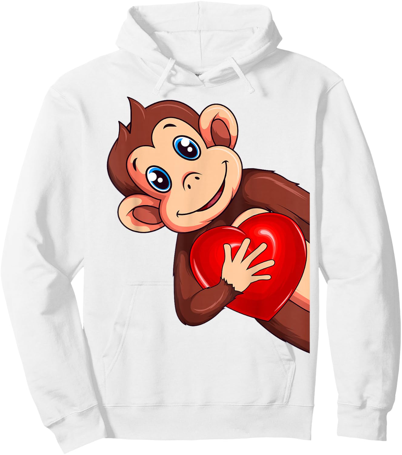 Affen Äffchen Mädchen Kinder Damen Hoodie - Hoodie | White