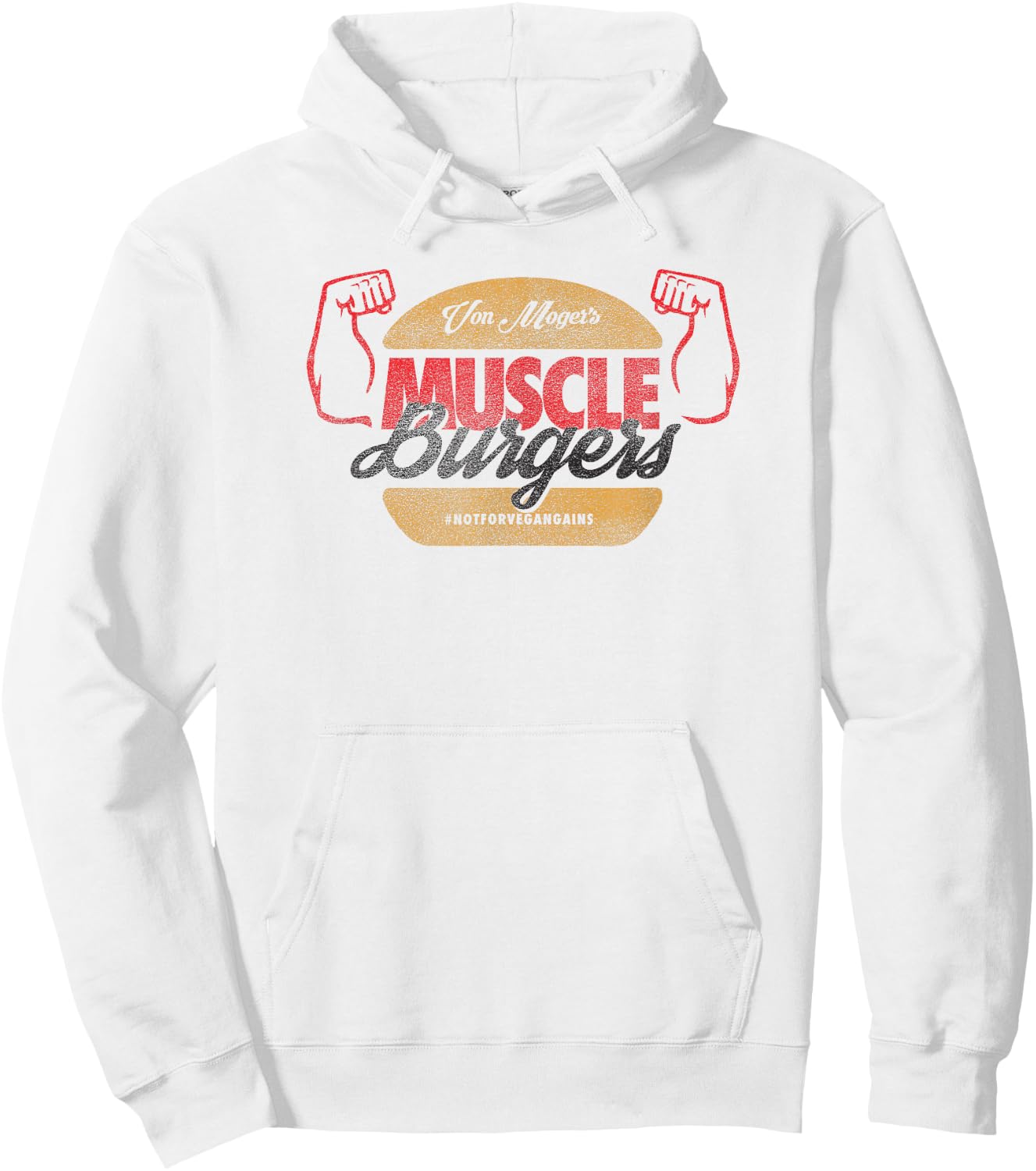 Calum Von Moger Muscle Burger Hoodie - Hoodie | White