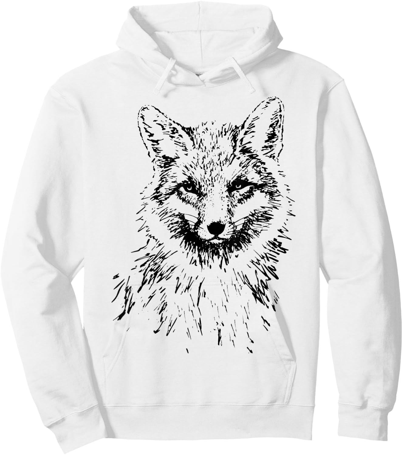 Fox Lovers Fox Motif Animals , gray Hoodie - Hoodie | White