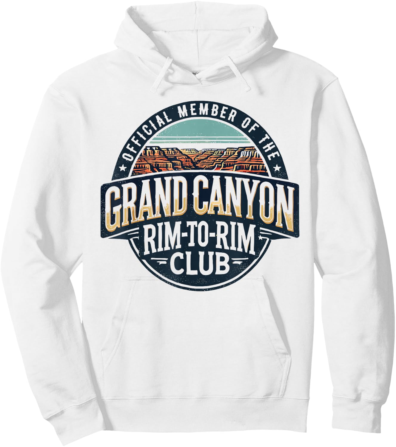 Official Member of the Grand Canyon Rim-to-Rim Club Hoodie - Hoodie | White