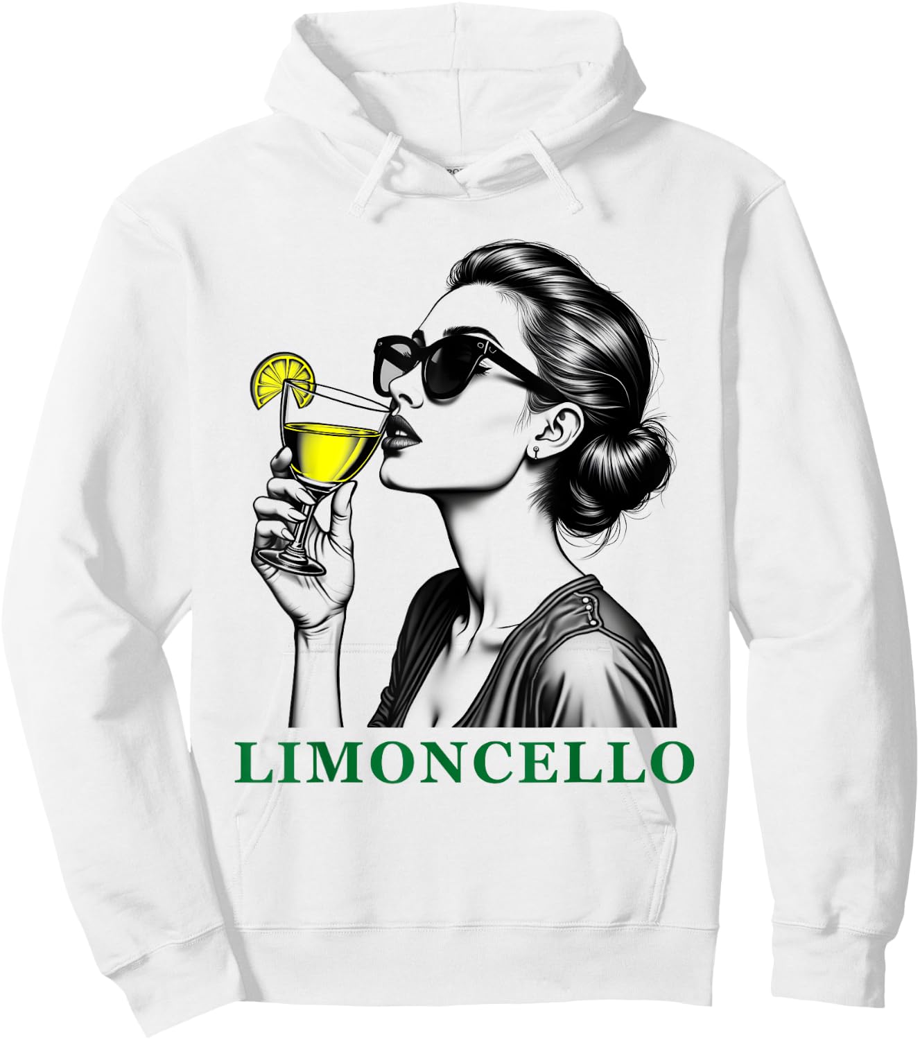 Limoncello Italian Liqueur Sicily Lemon Summer Cocktail Hoodie - Hoodie | White