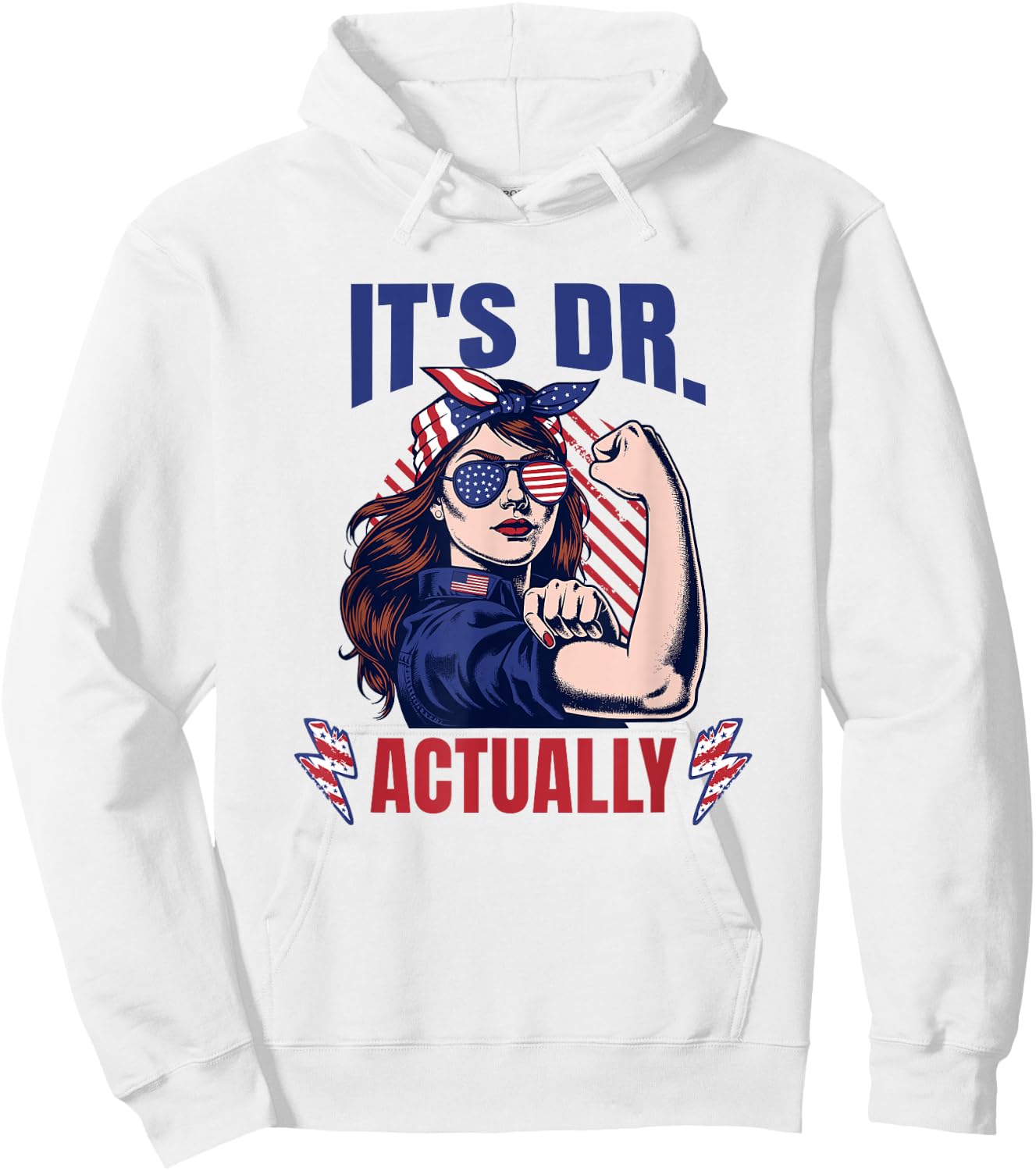 It's Dr. Actually | Women's PhD | Women's PhD | MD Hoodie - Hoodie | White