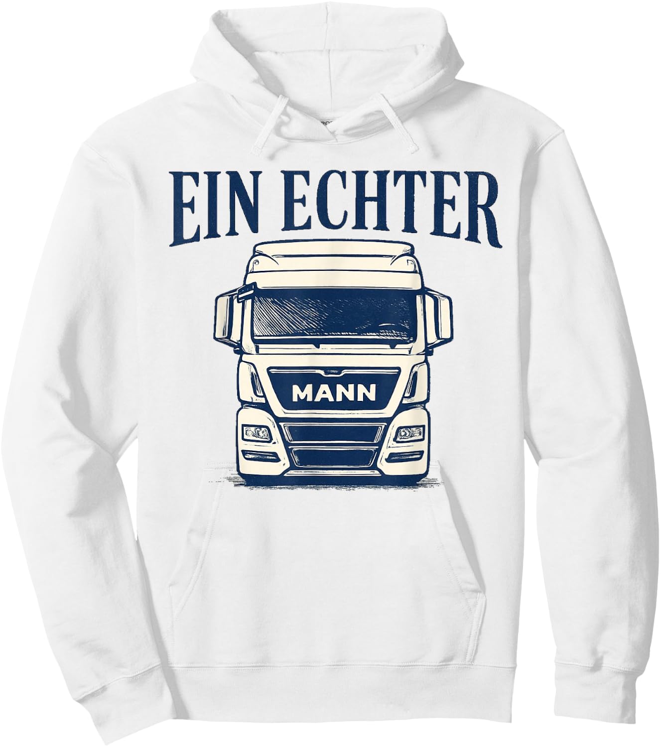 Herren LKW Fahren Berufskraftfahrer Lustig Spruch Echter Man Hoodie - Hoodie | White