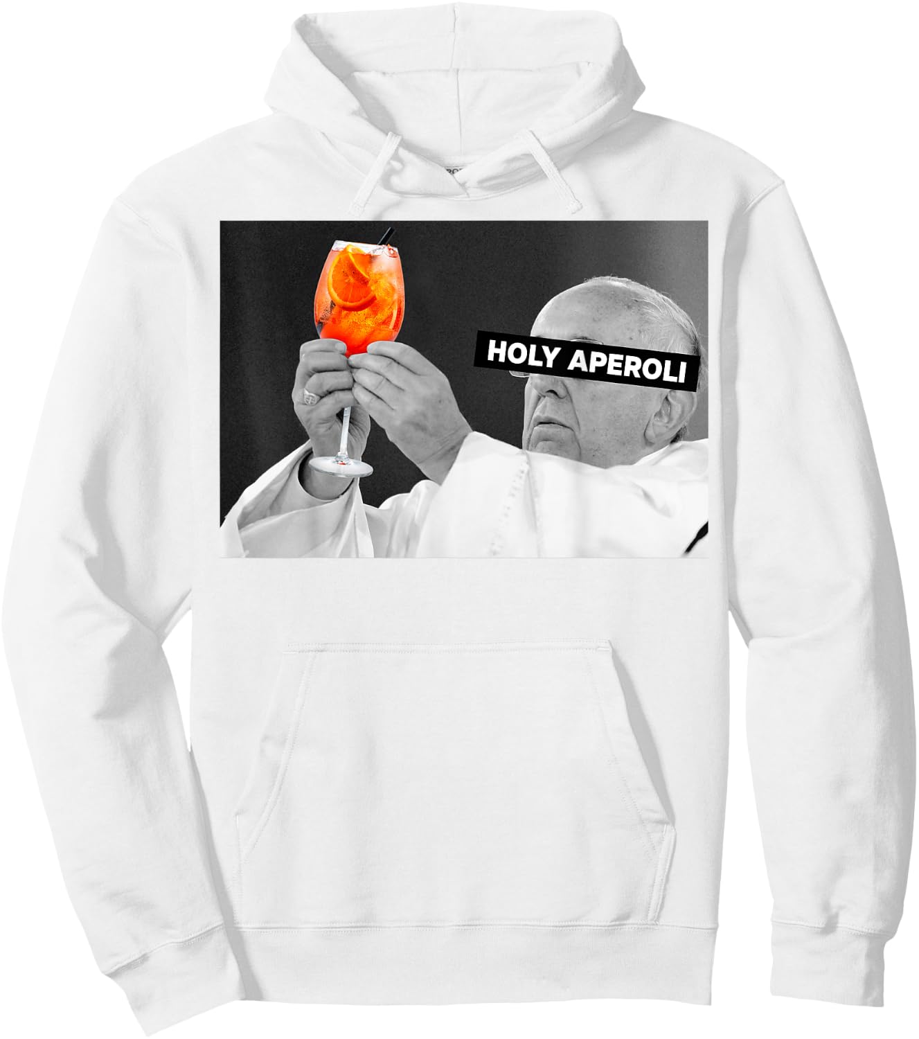 HOLY APEROLI X POPE DRIP X FRANCIS SPRITZ CLUB , White Hoodie - Hoodie | White