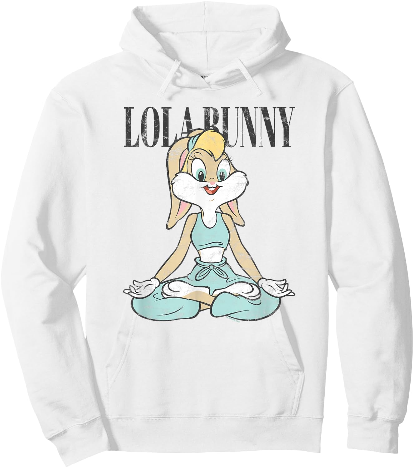 Looney Tunes Lola Bunny Yoga Pose Hoodie - Hoodie | White