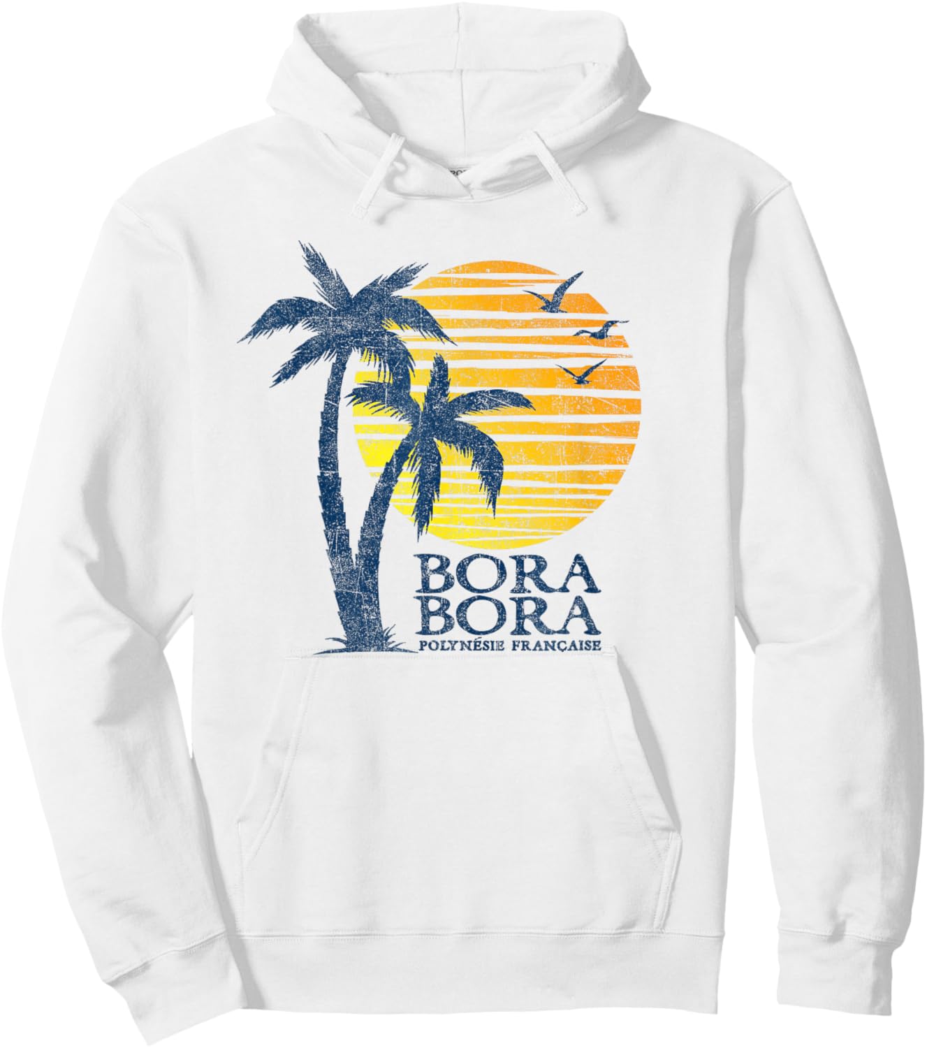 Bora Bora French Polynesia Beach Sunset Souvenir Hoodie - Hoodie | White