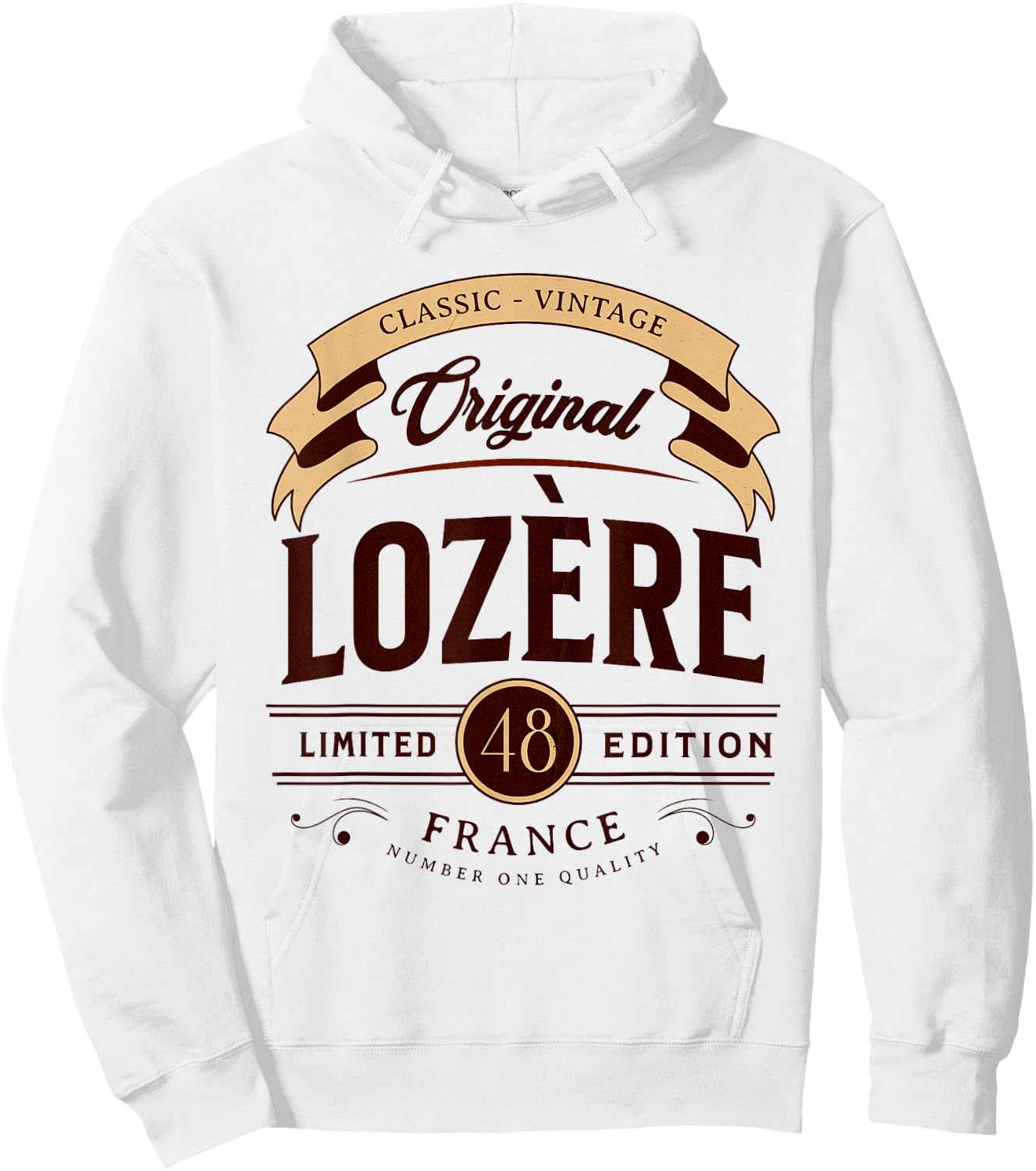 Vintage Lozère France , grey, S Hoodie - Hoodie | White