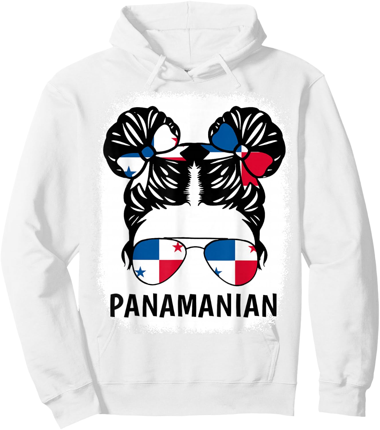 Panamanian Girl Panama Flag Hispanic Heritage Month Kids Hoodie - Hoodie | White