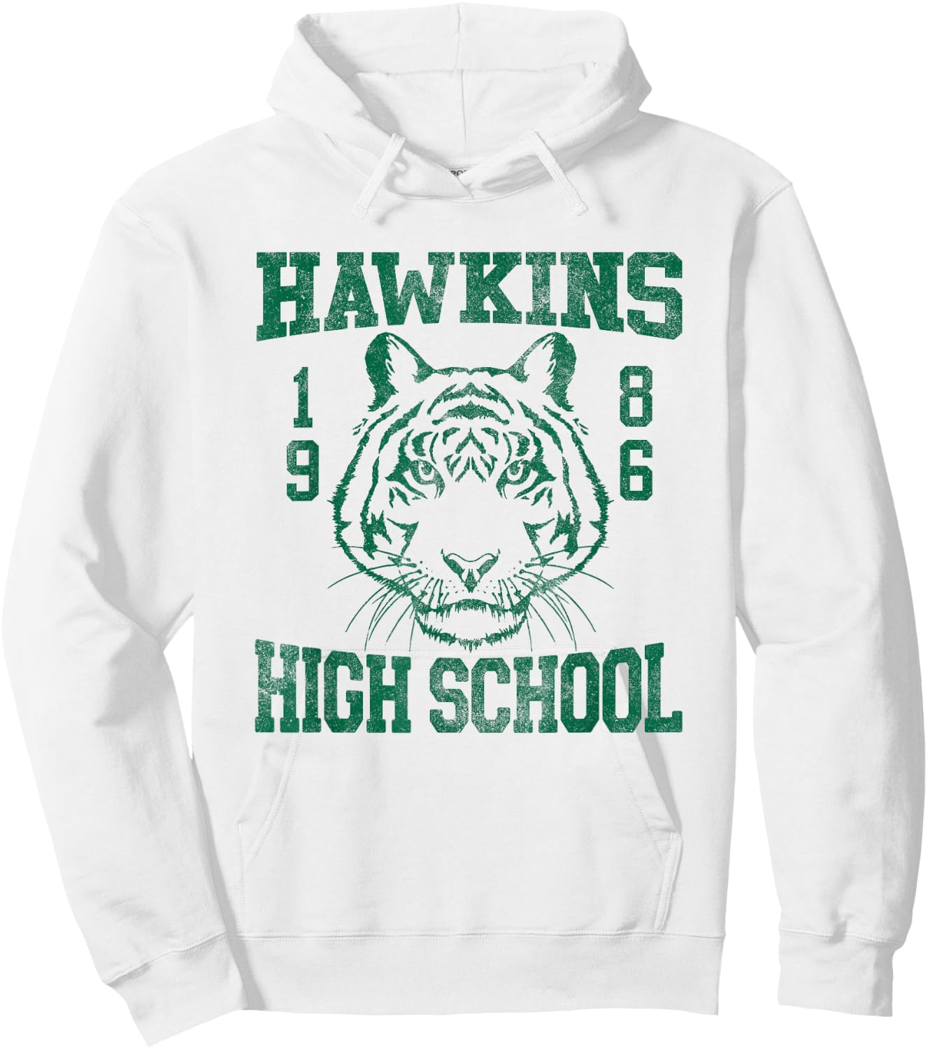 Stranger Things 1986 Hawkins High School Hoodie - Hoodie | White