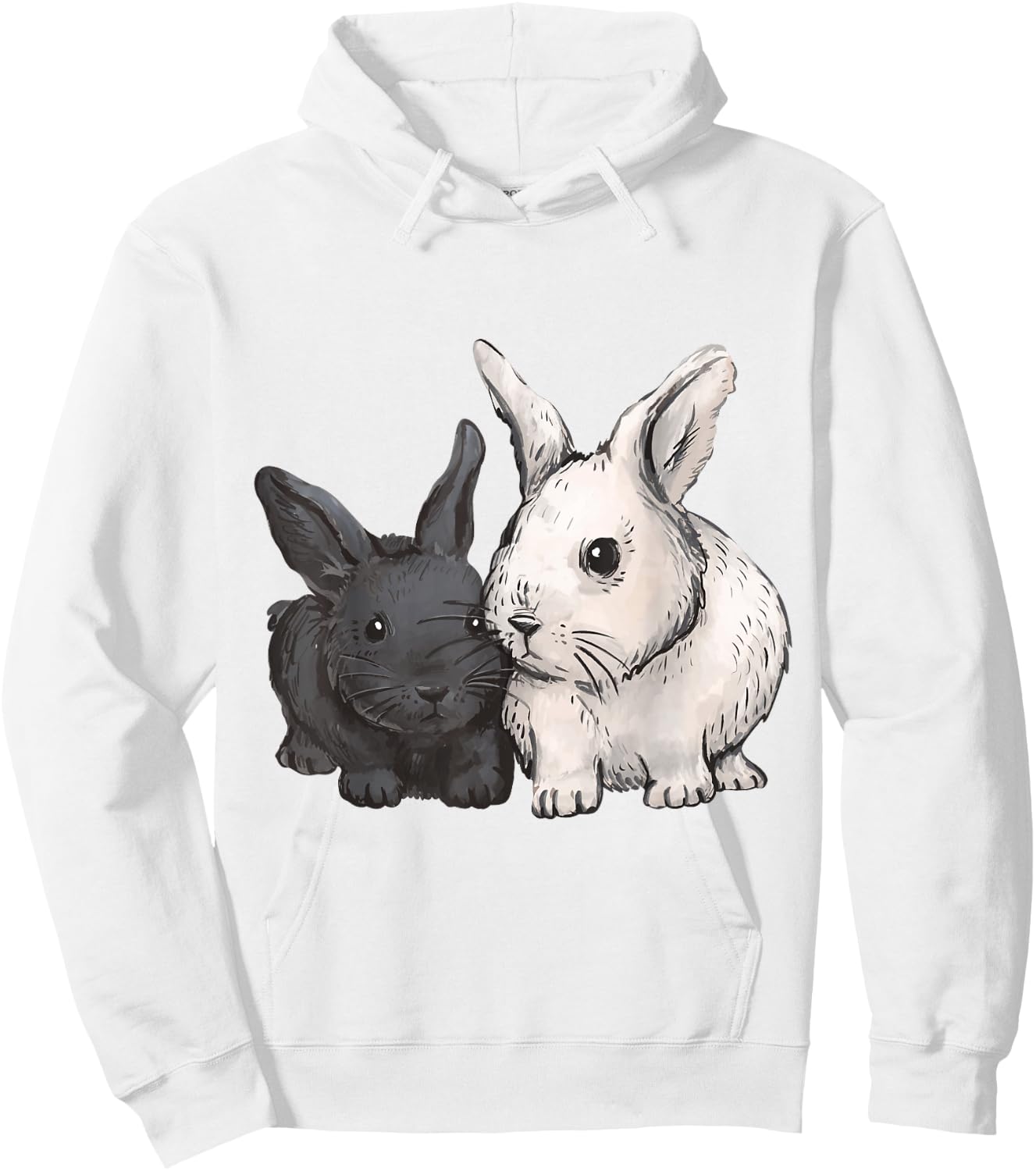 Hase Tierliebhaber Tier Druck Kaninchen Kinder Hoodie - Hoodie | White