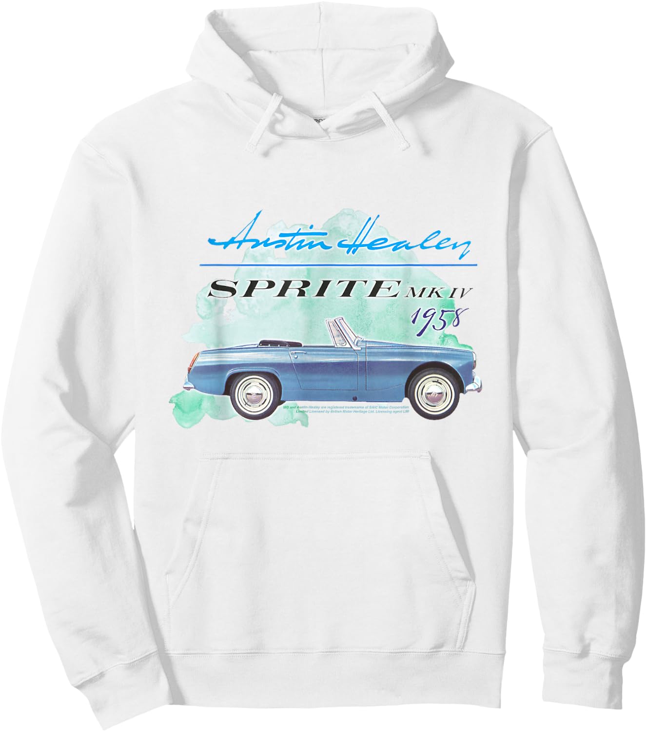 BMH Austin-Healey Sprite MKIV Retro Sports Car Hoodie - Hoodie | White