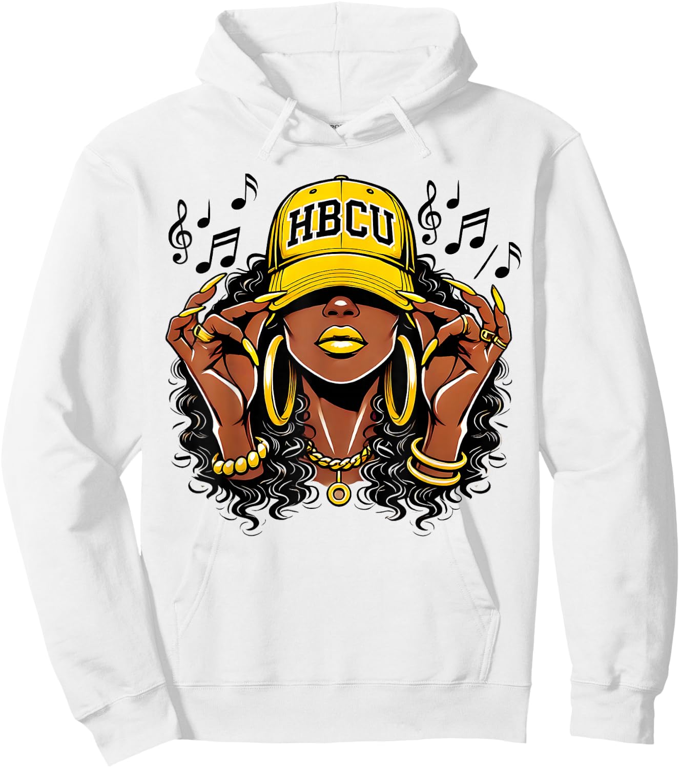 hbcu black and educated Black History Month HBCU Hoodie - Hoodie | White